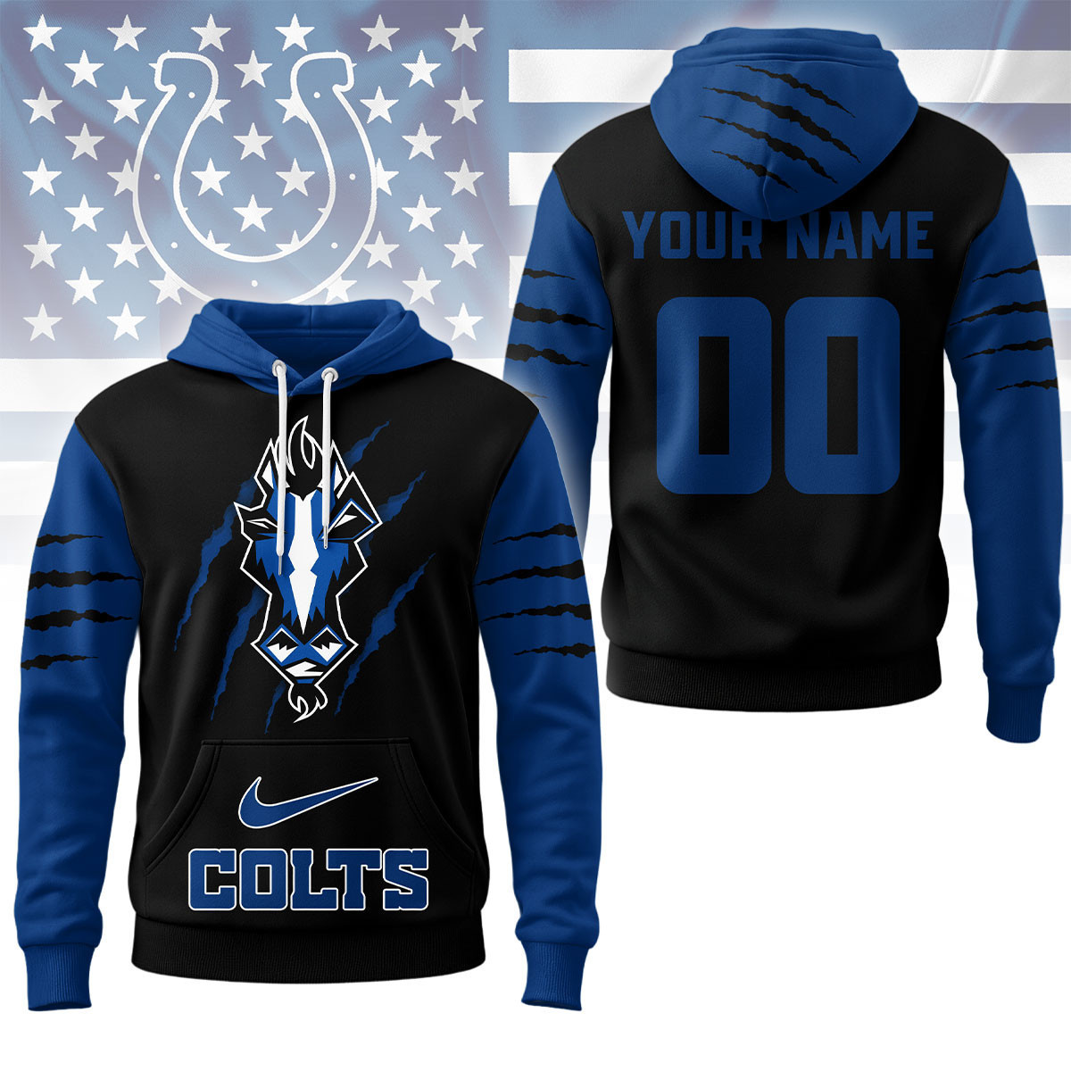 Indianapolis Colts | Premium NFL Fan Pride Claw Hoodie NY