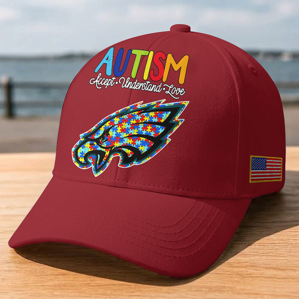 Philadelphia Eagles | Premium Classic NFL Autism Awareness Puzzle Cap