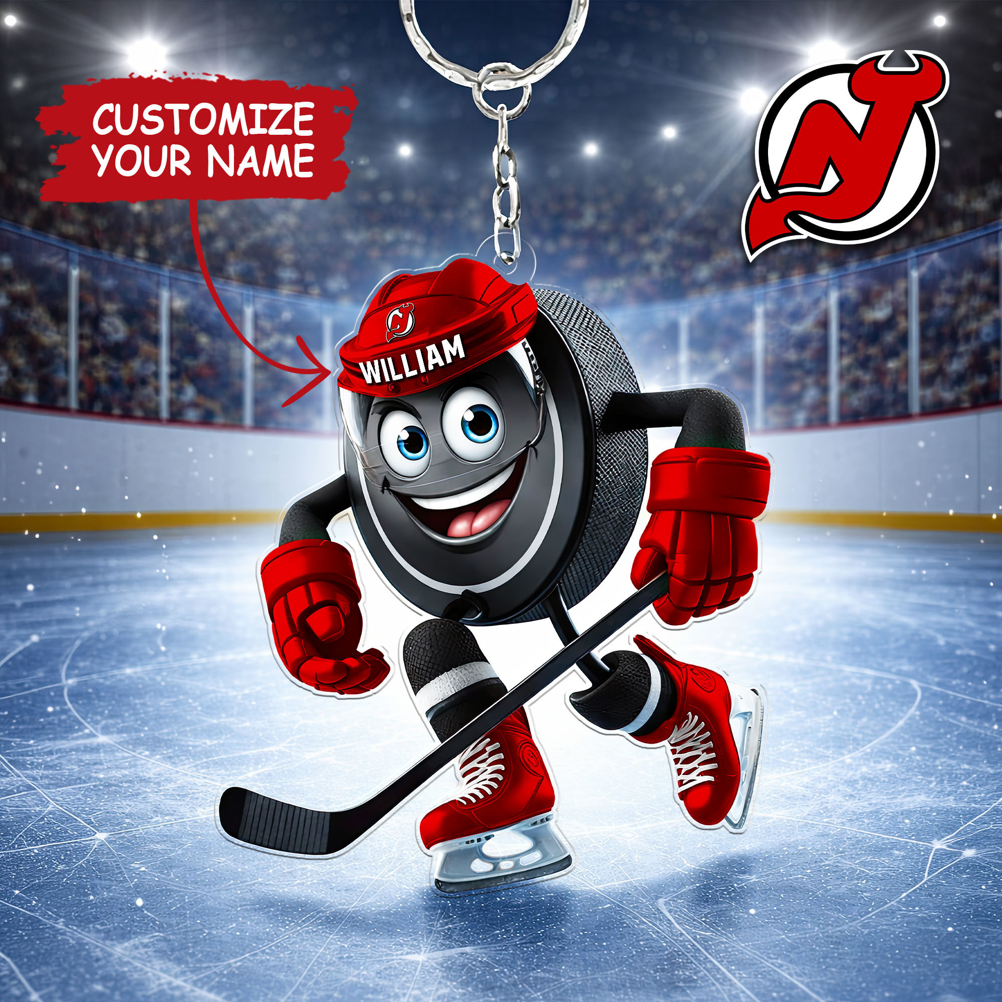 New Jersey Devils | Premium NHL Game Day Keychain NY