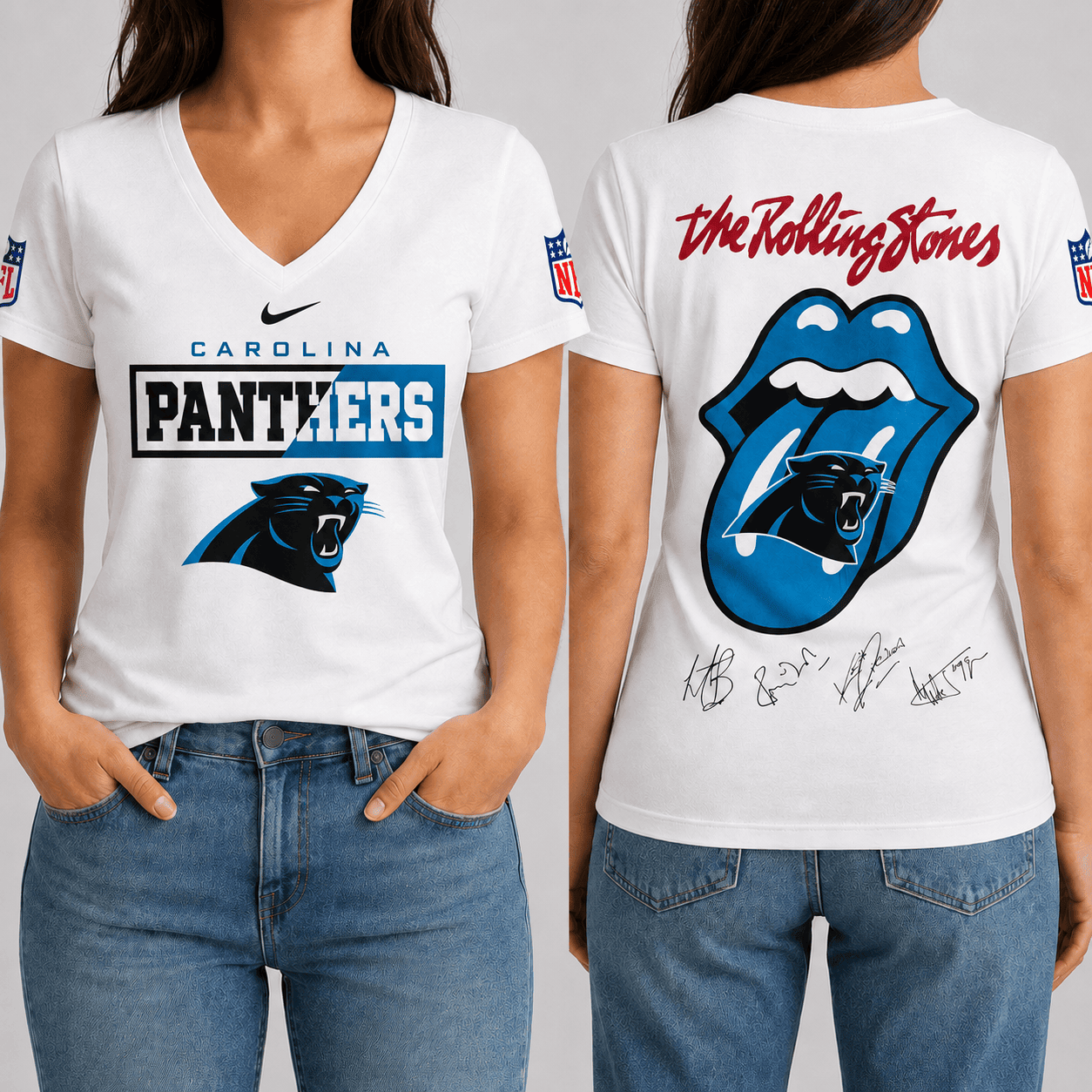 Carolina Panthers | Premium NFL Rock 'n' Roll Spirit T-Shirt TD