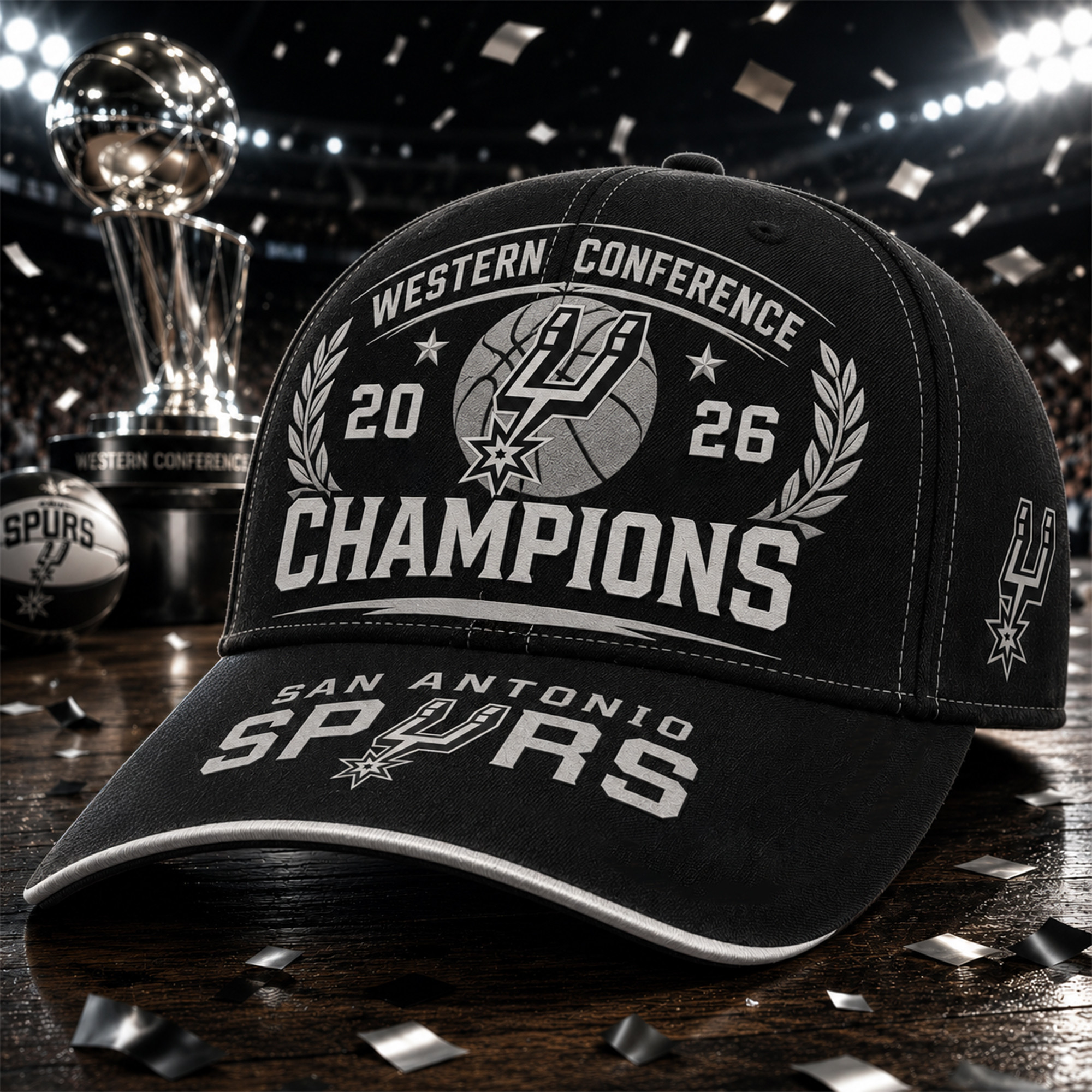 San Antonio Spurs | Premium NBA Western Conference Champions 2026 Classic Cap