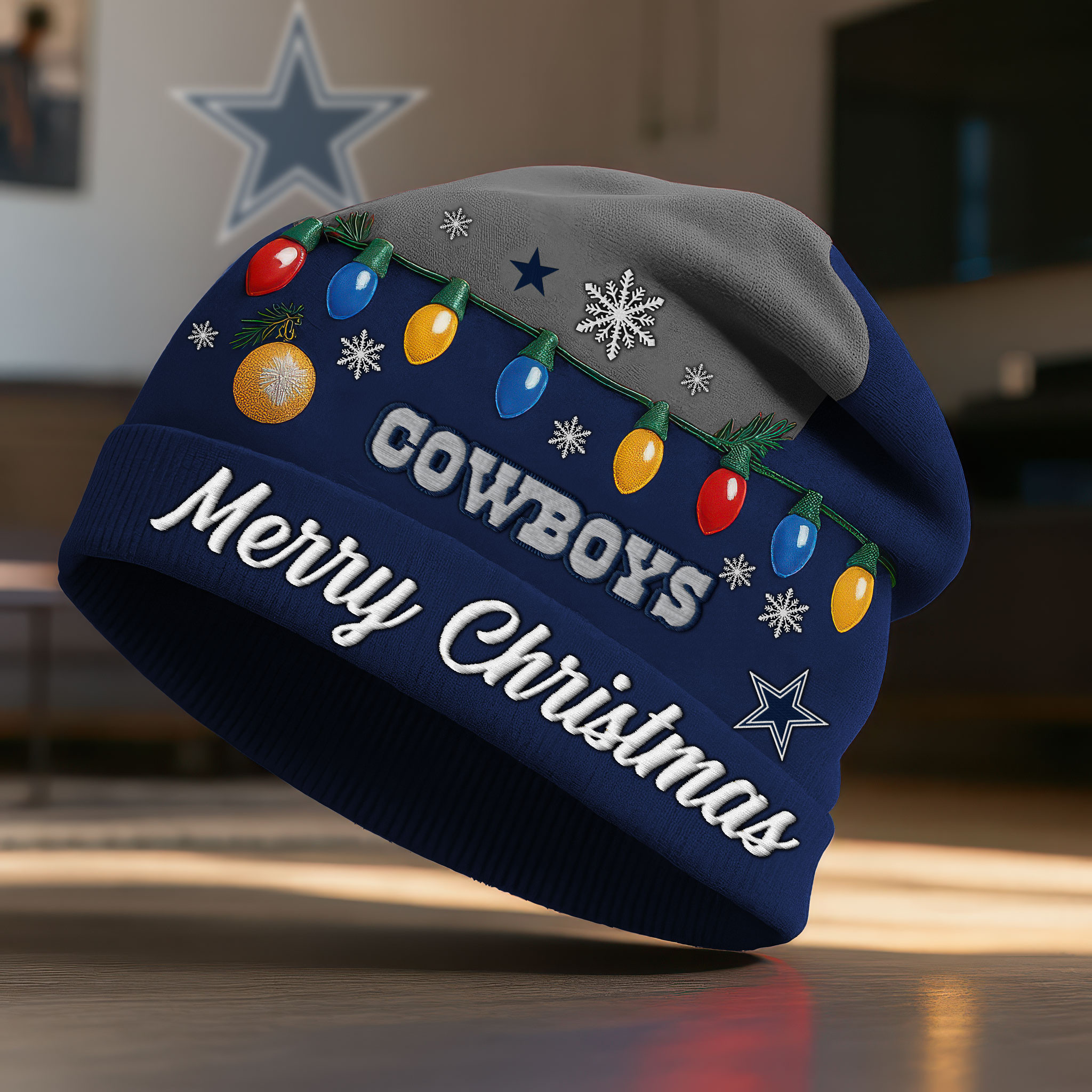 Dallas Cowboys | Premium NFL Christmas Beanie Hat NY