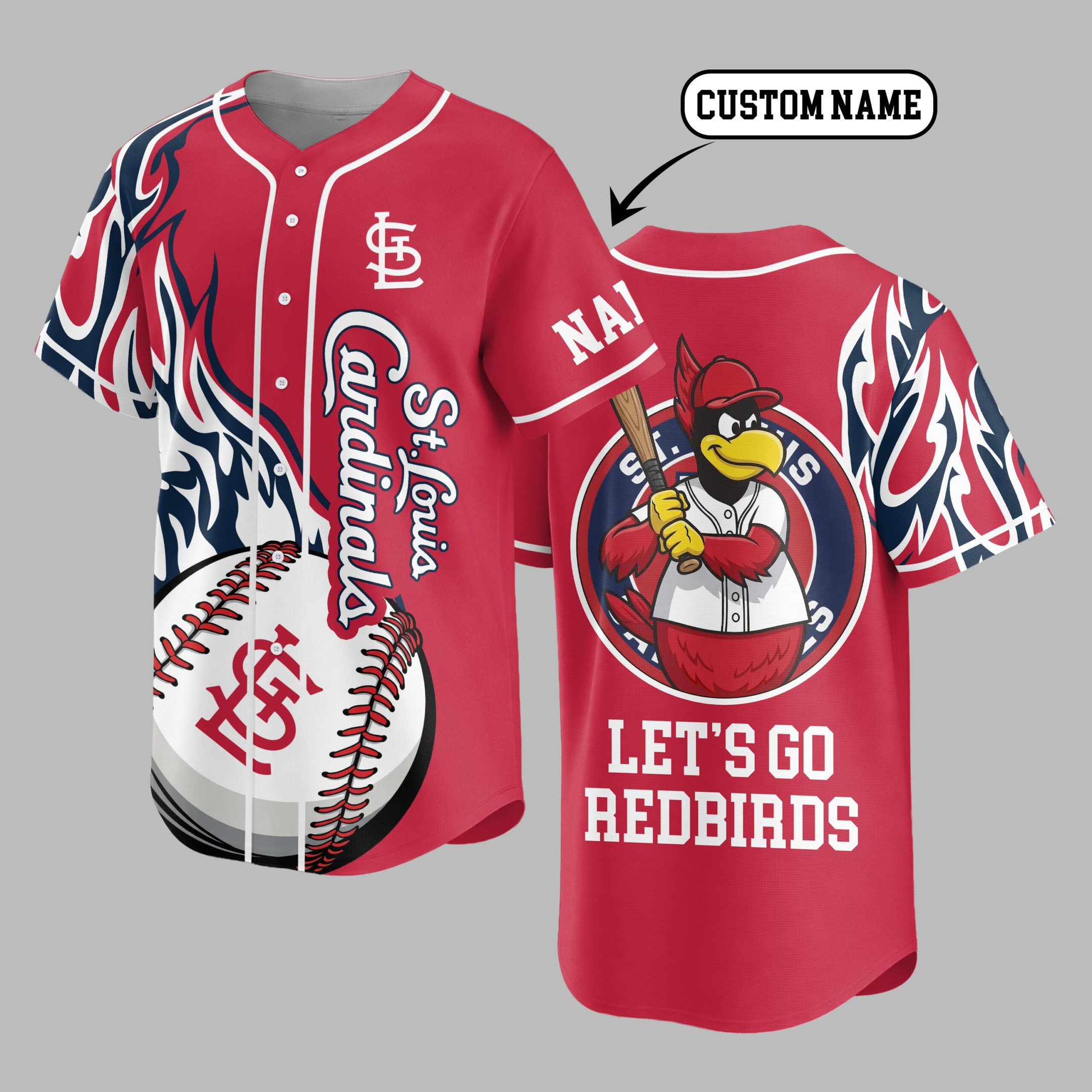 St. Louis Cardinals | Premium MLB Flame Spirit Baseball Jersey