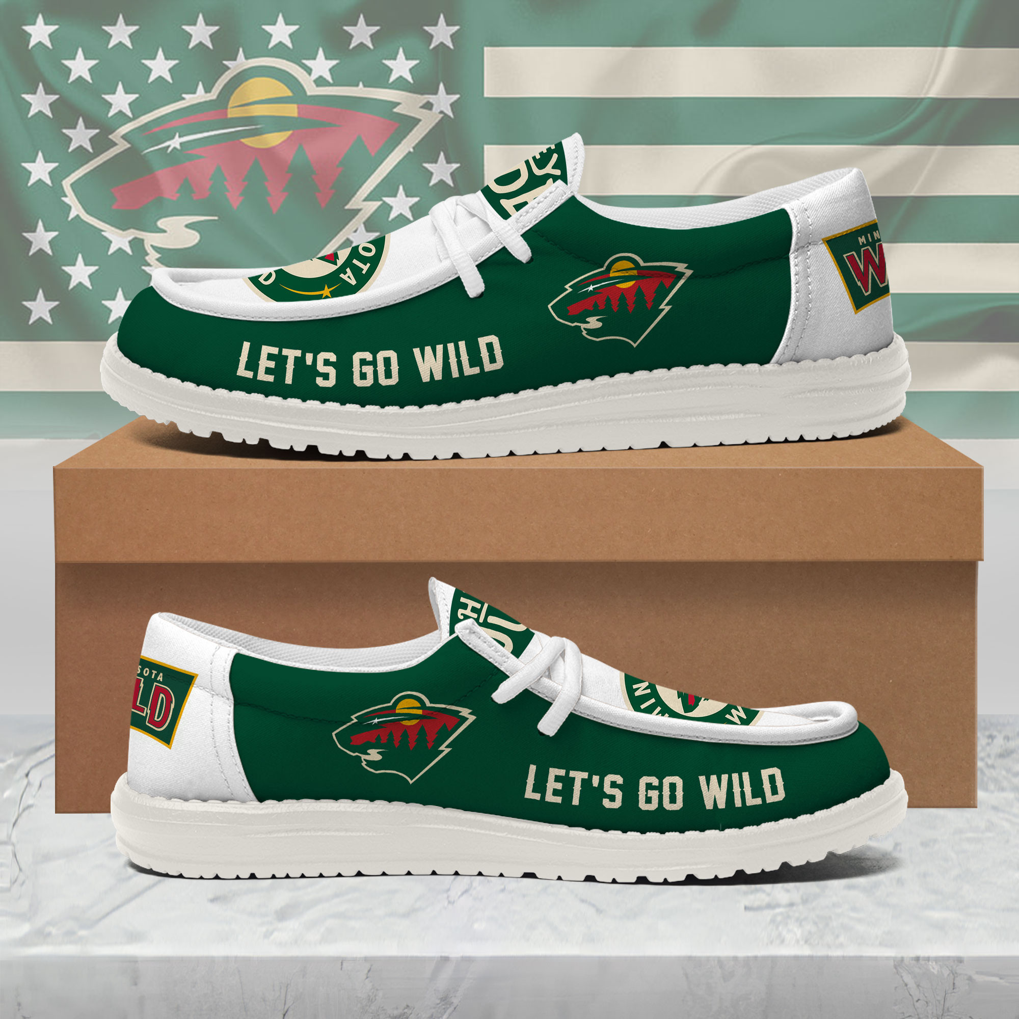 Minnesota Wild | Premium NHL Fan Pride Loafer Shoes NY