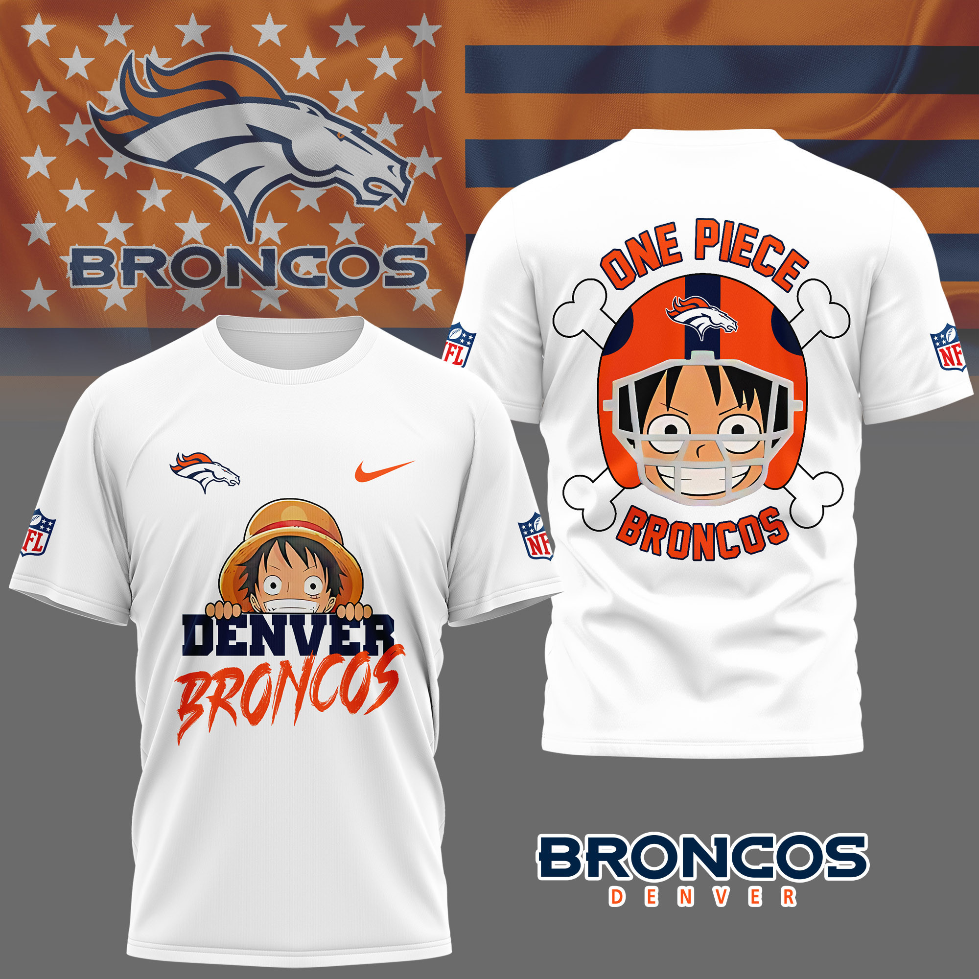 Denver Broncos | Premium NFL One Piece Fan 3D Shirt NY