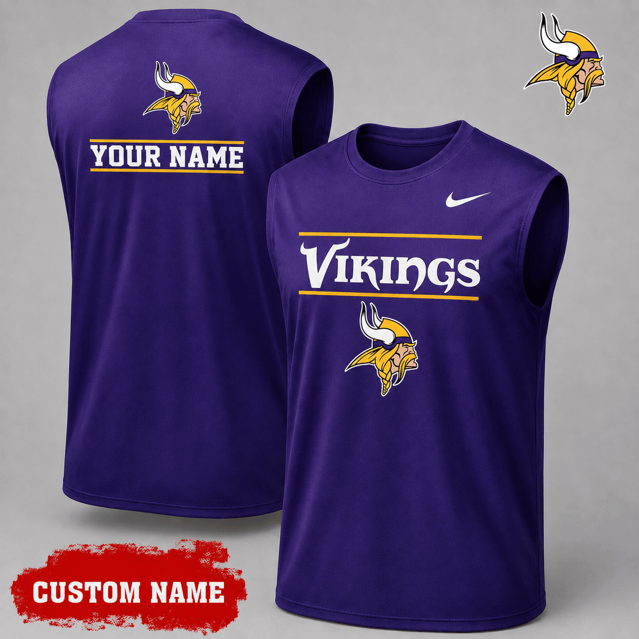 Minnesota Vikings| Premium NFL Personalized Game Ready Tank Top NY