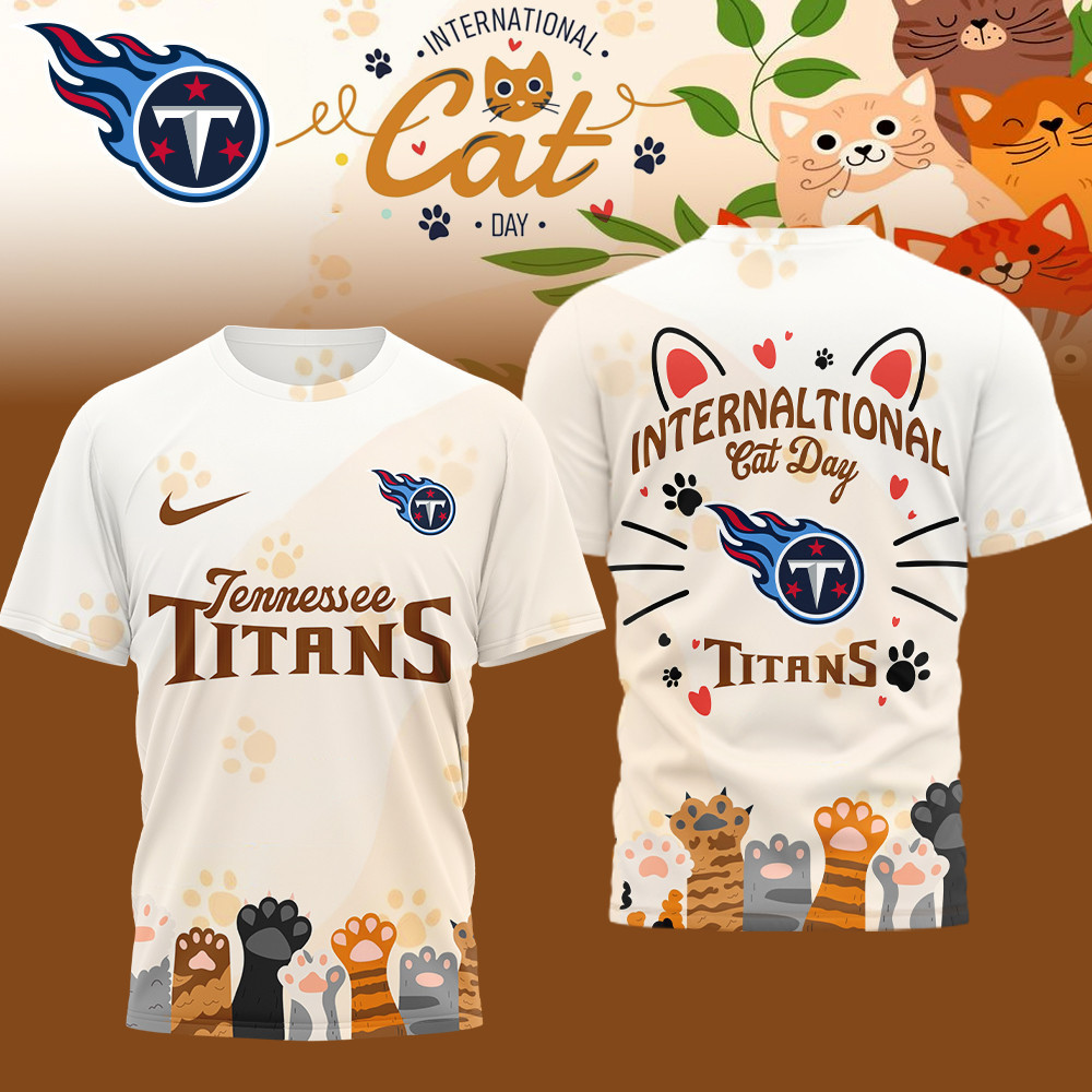 Tennessee Titans | Premium NFL International Cat Day 3D Shirt HI