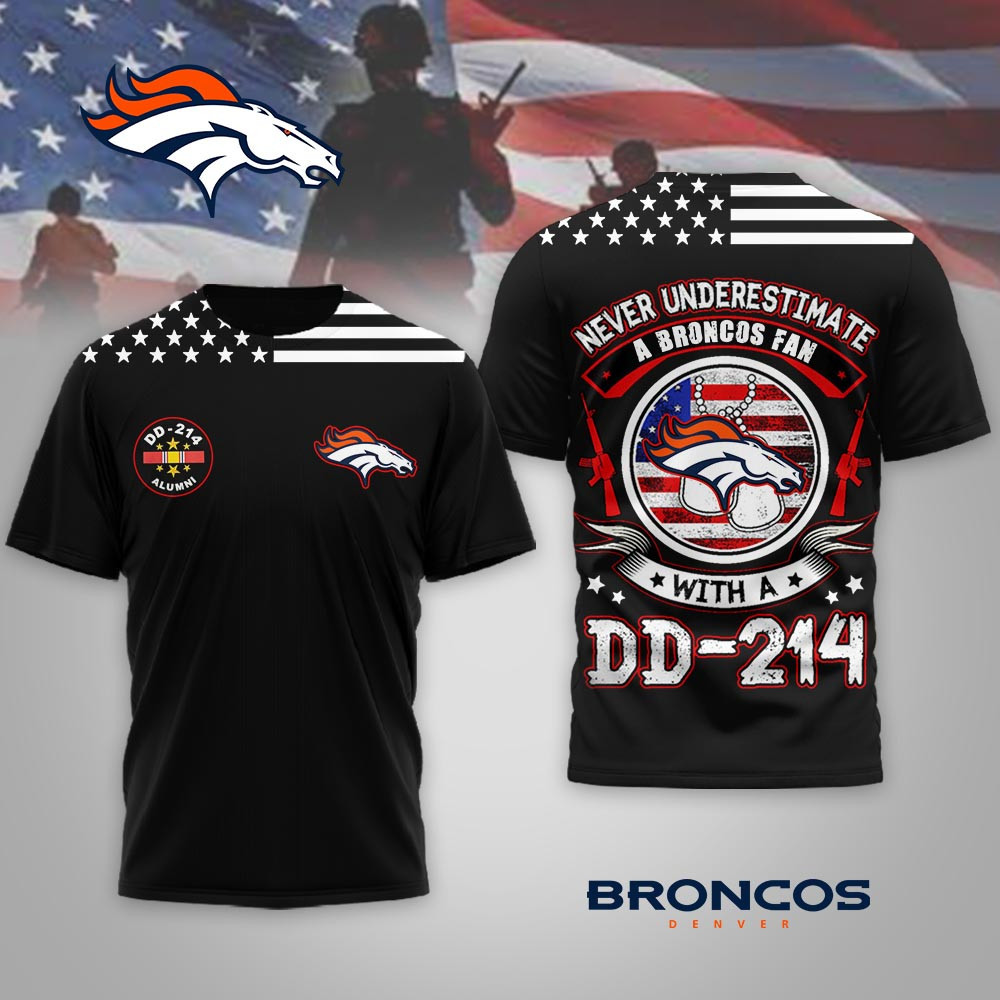 Denver Broncos | Premium NFL DD-214 Alumni 3D Shirt MM