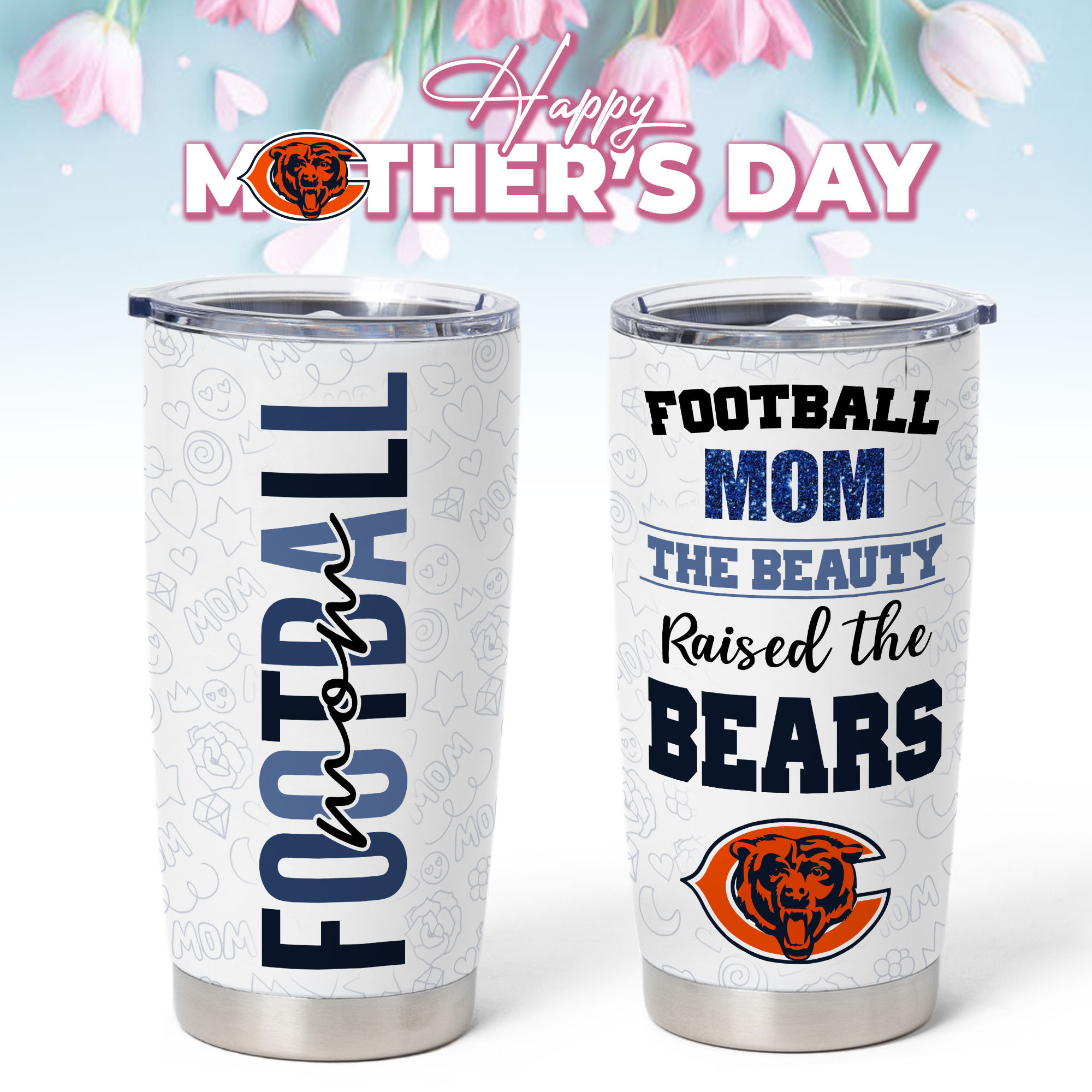 Chicago Bears | Premium NFL Mother Day Tumbler NP