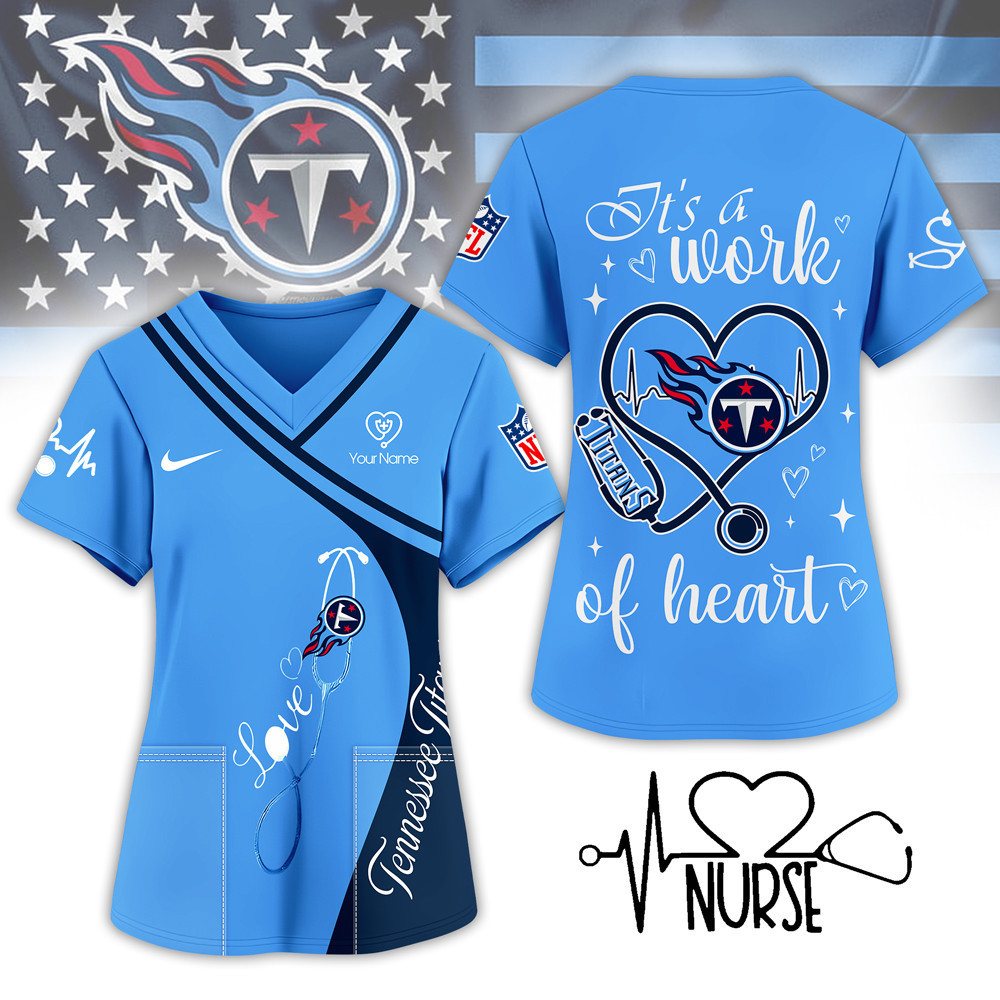 Tennessee Titans | Premium NFL Nurse Pride 3D Shirt NY