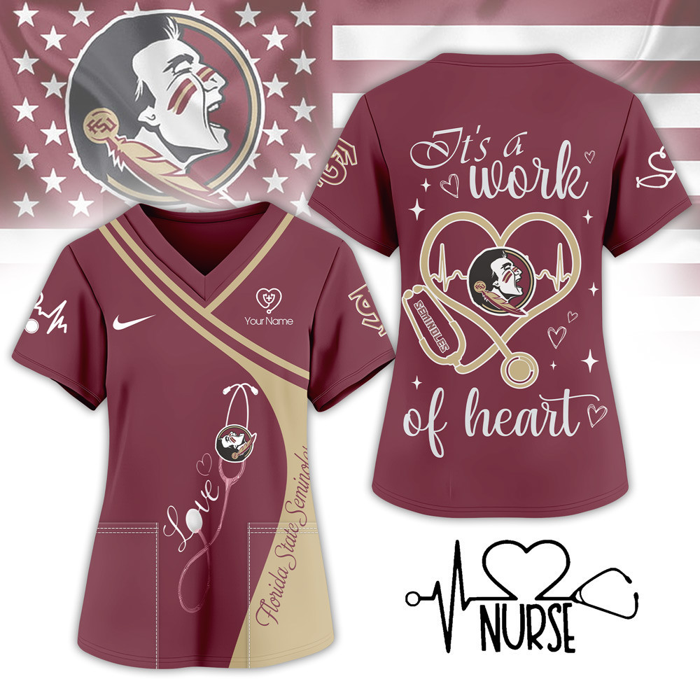 Florida State Seminoles | Premium NCAA Nurse Pride 3D Shirt NY
