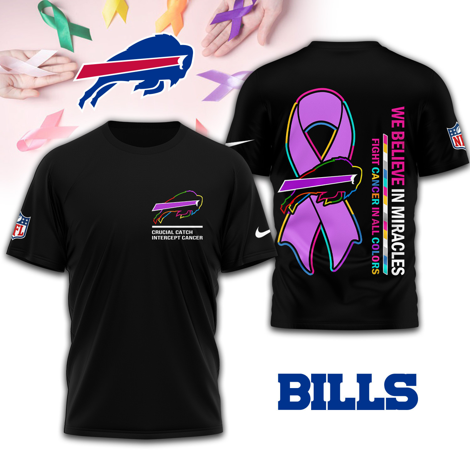 Buffalo Bills | Premium NFL Crucial Catch 3D Shirt TD