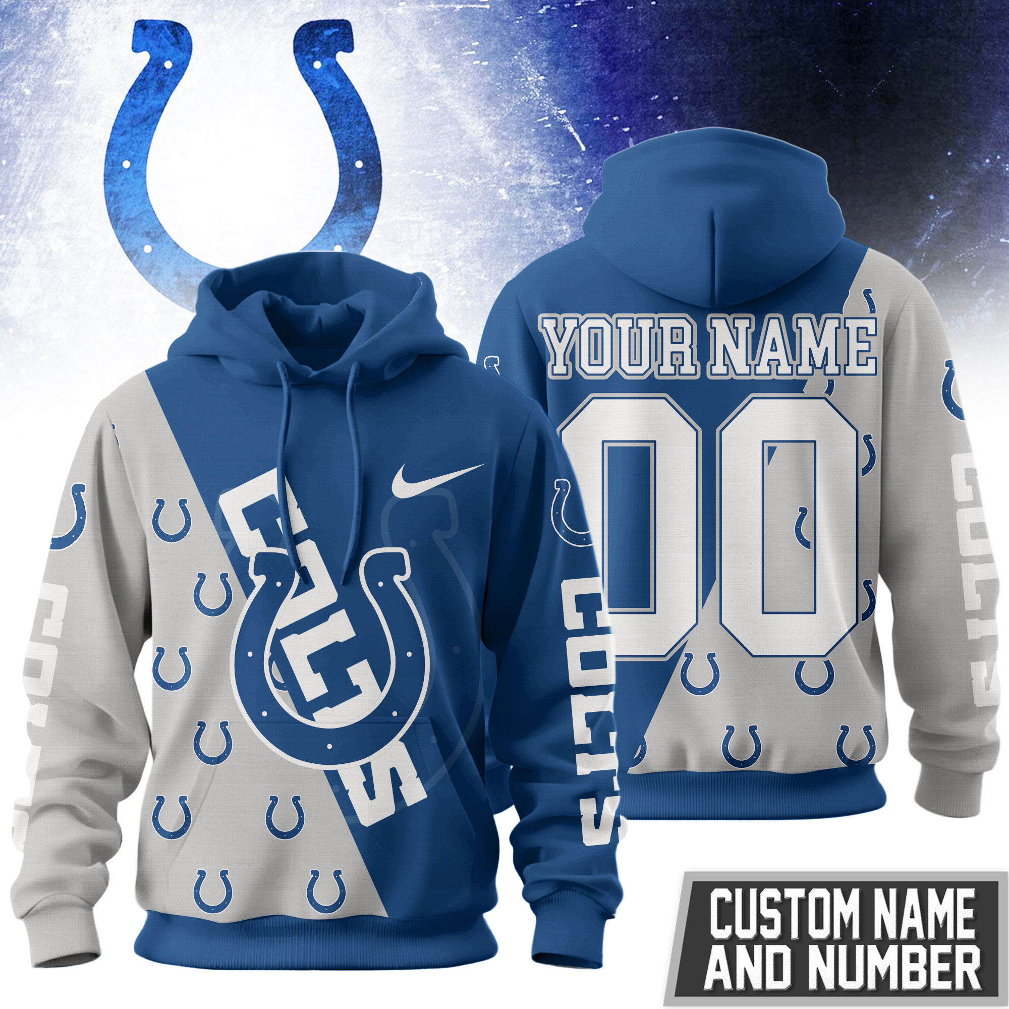 Indianapolis Colts | Premium NFL True Fan Spirit Custom Football Hoodie