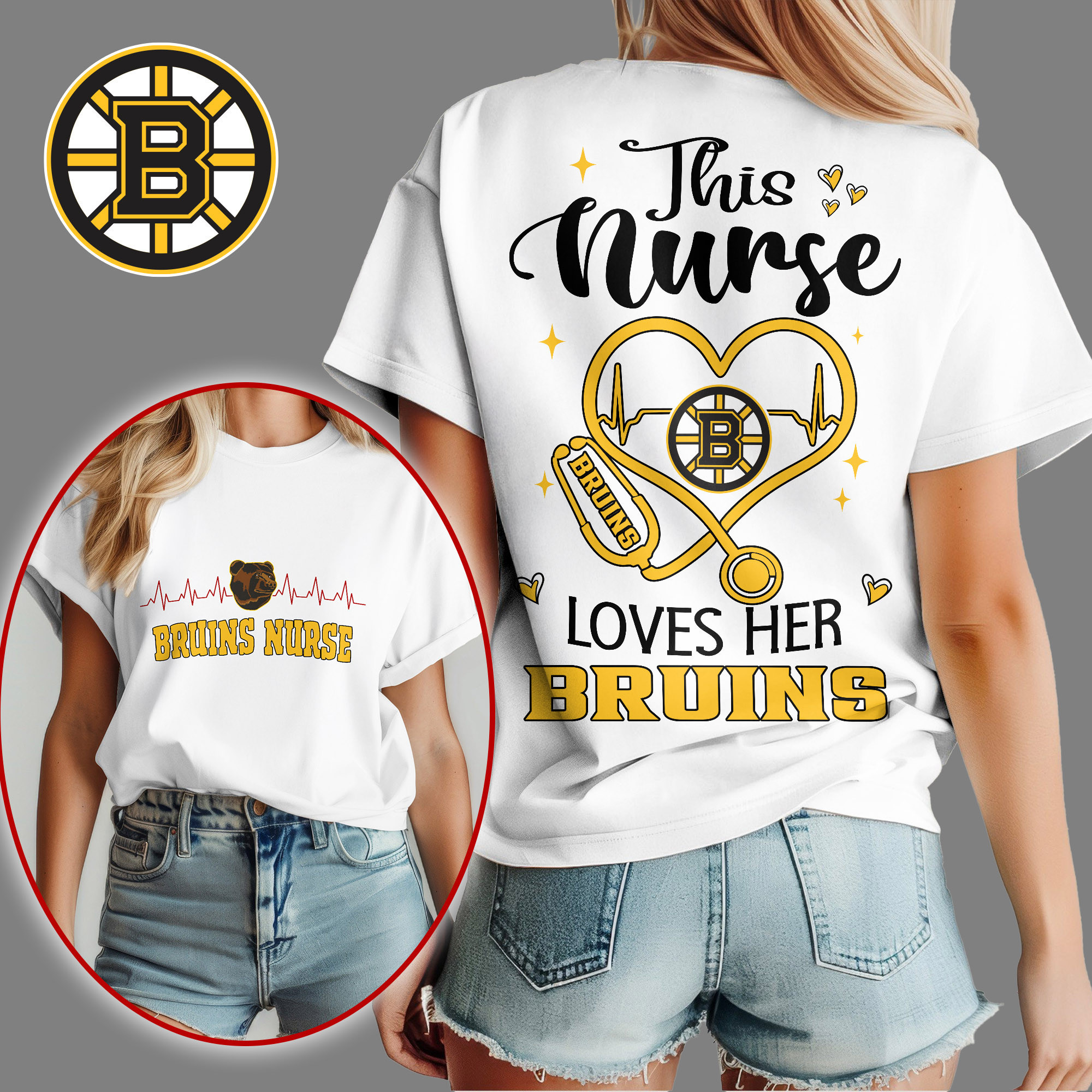 Boston Bruins | Premium NHL Nurse Appreciation Month Women's Shirt NY