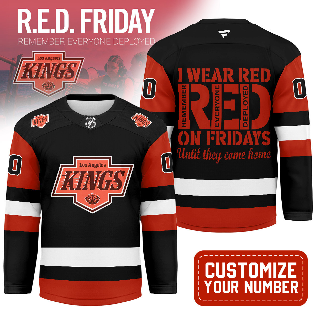 Los Angeles Kings | Premium NHL Red Friday Hockey Jersey MM