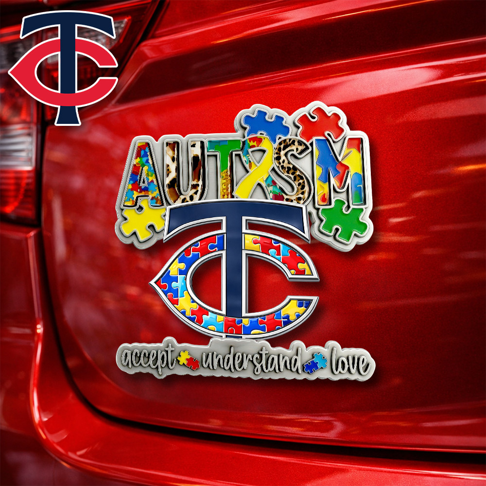 Minnesota Twins | Premium MLB Autism Awareness Car Name Badge HY