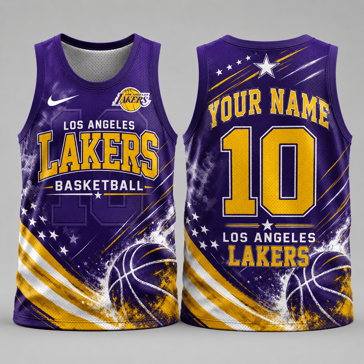 Los Angeles Lakers | Premium NBA Personalized Fan Pride Basketball Tank Top TD