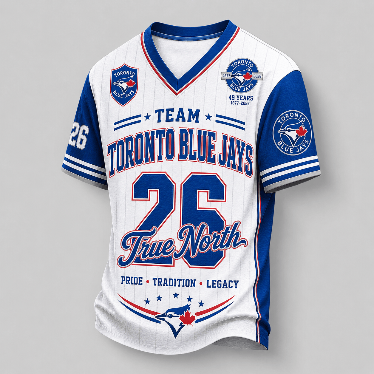 Toronto Blue Jays | Premium MLB Legacy Pride V-Neck Jersey