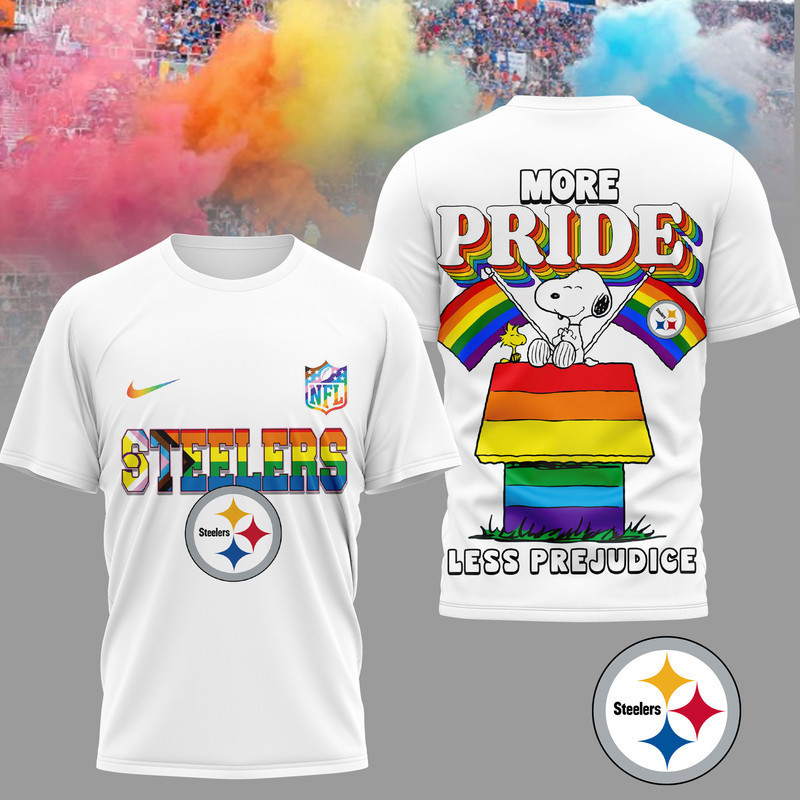 Pittsburgh Steelers | Premium NFL Snoopy Pride Month 3D T-Shirt HY