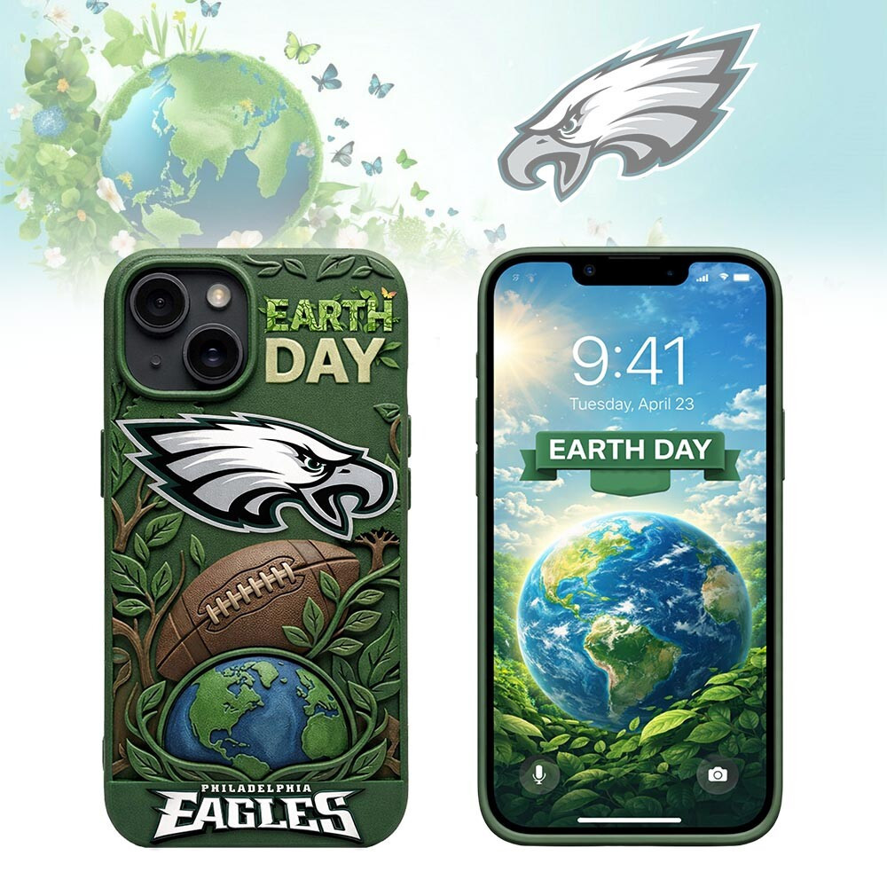 Philadelphia Eagles | Premium NFL Earth Day Phonecase HY
