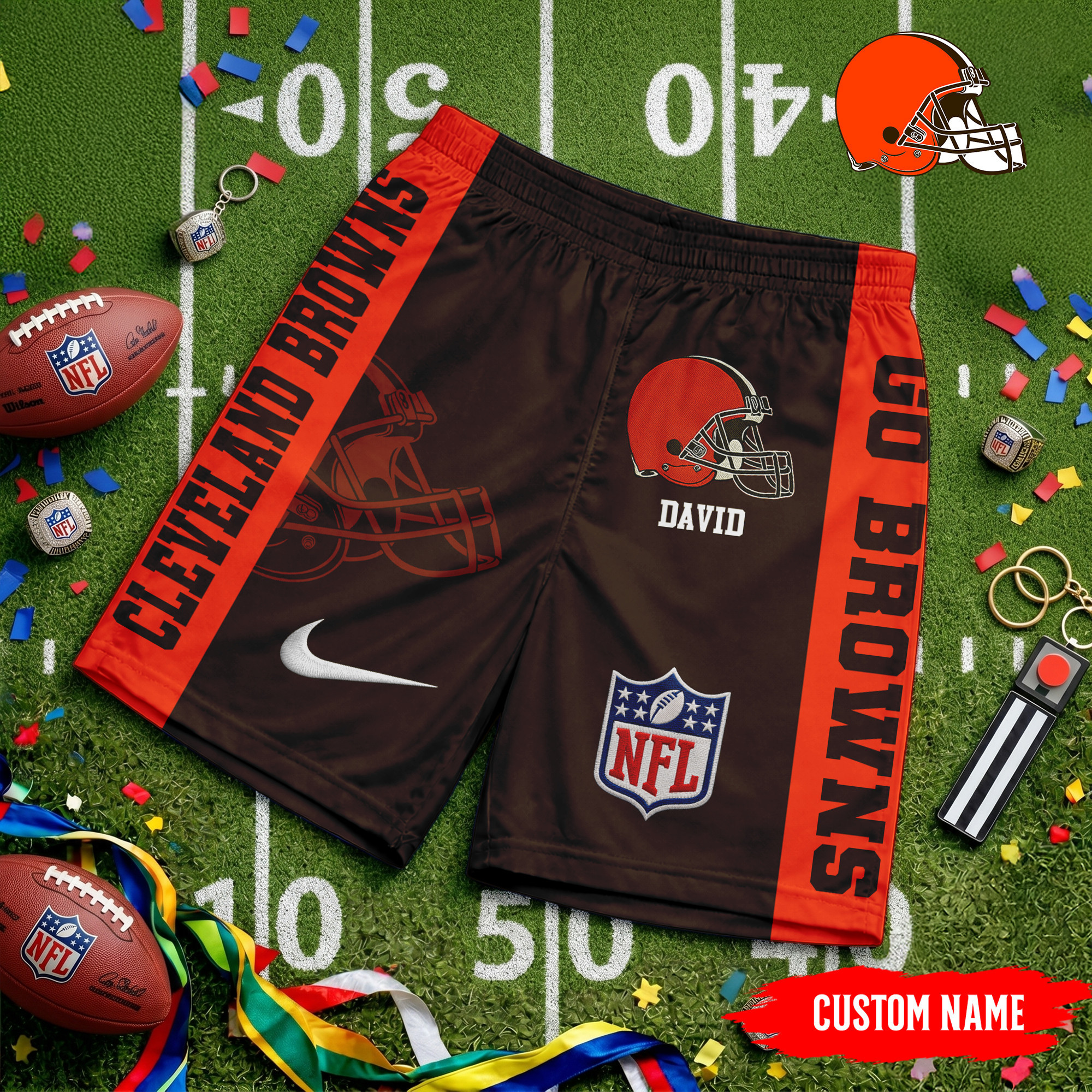 Cleveland Browns | Premium NFL Game Day Personalized Shorts TD