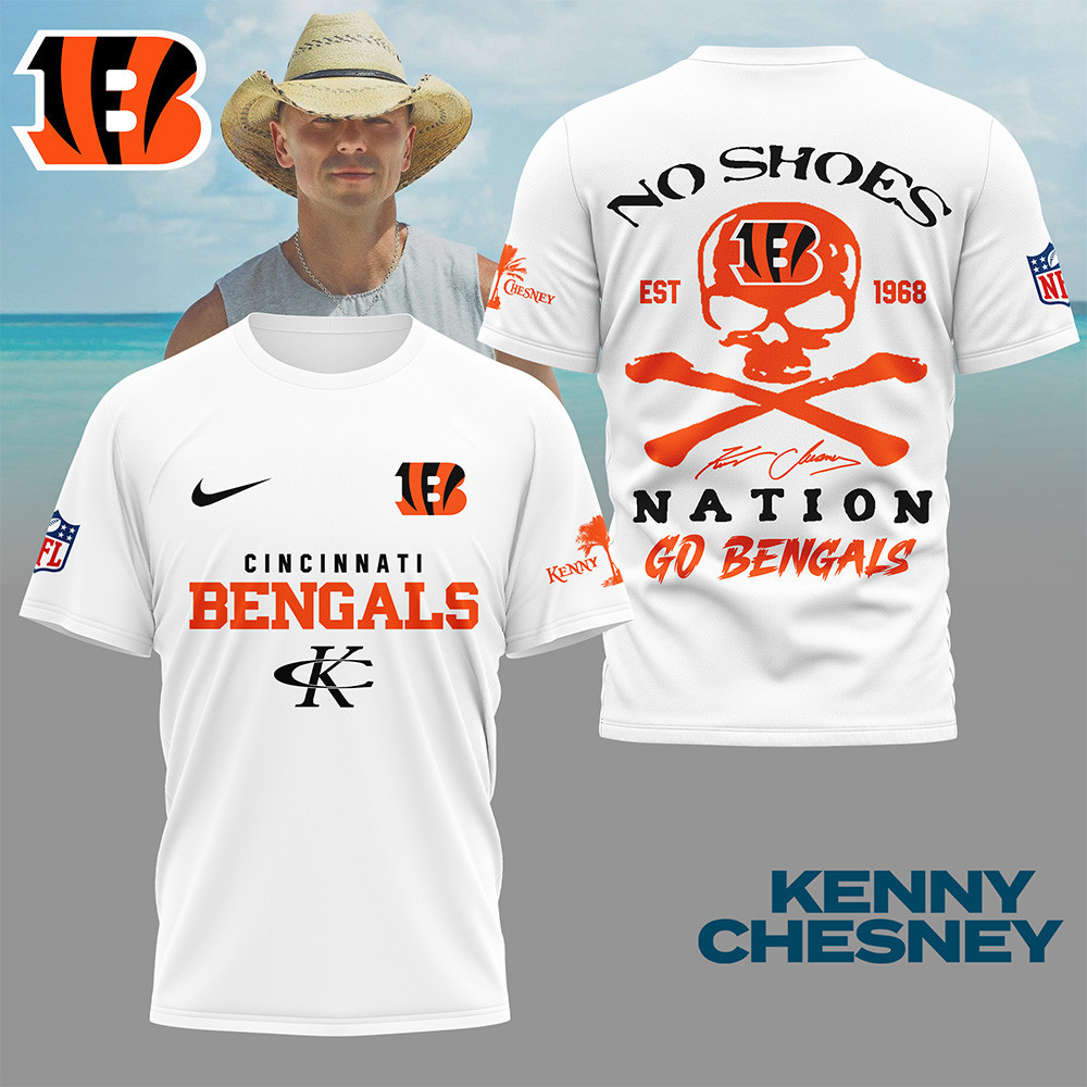 Cincinnati Bengals | Premium NFL Kenny Chesney Fan 3D Shirt NY
