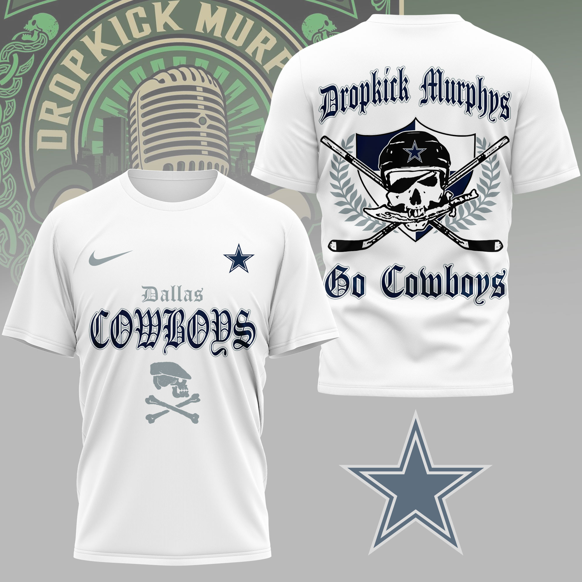 Dallas Cowboys | Premium NFL Dropkick Murphys Fan 3D Shirt NY