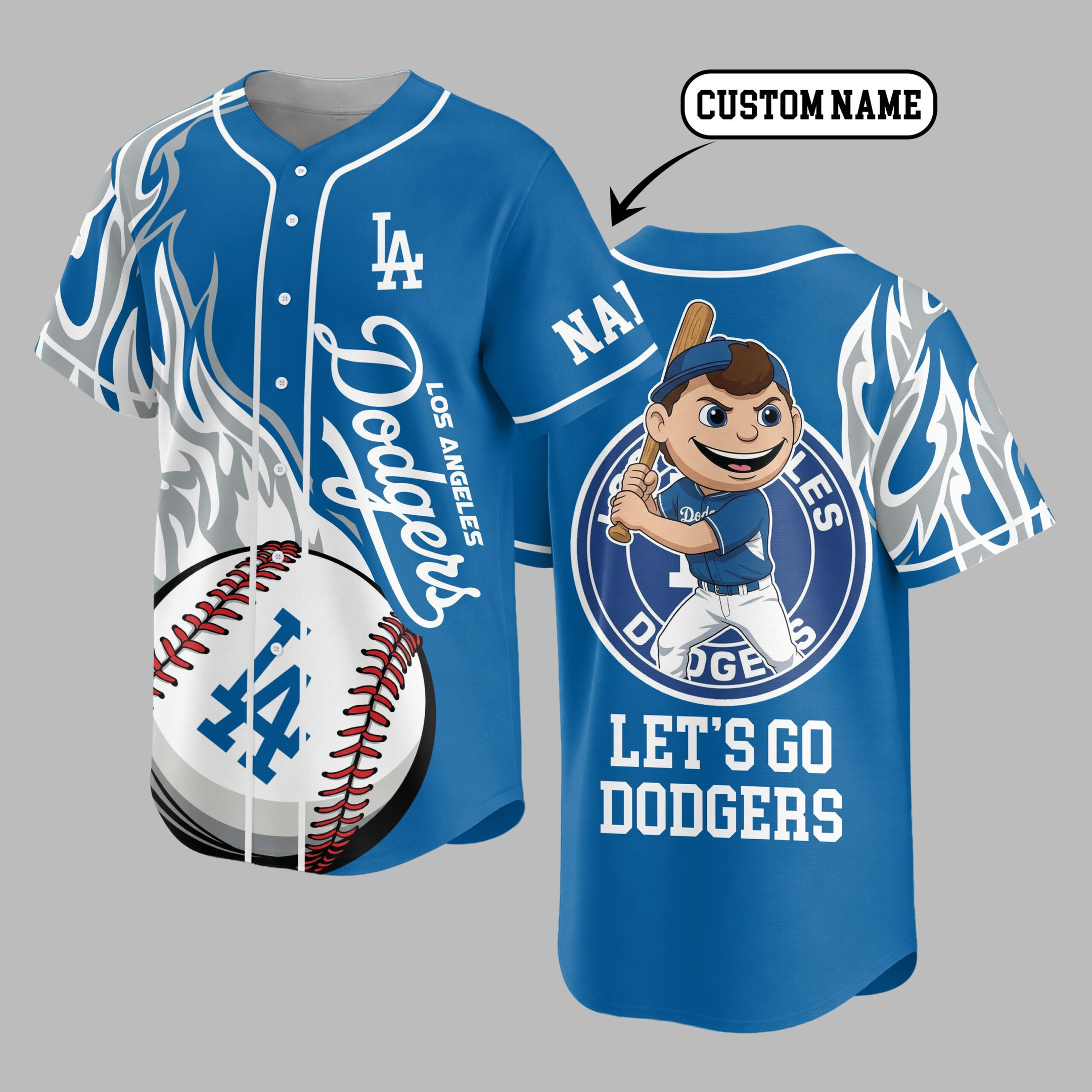 Los Angeles Dodgers | Premium MLB Flame Spirit Baseball Jersey