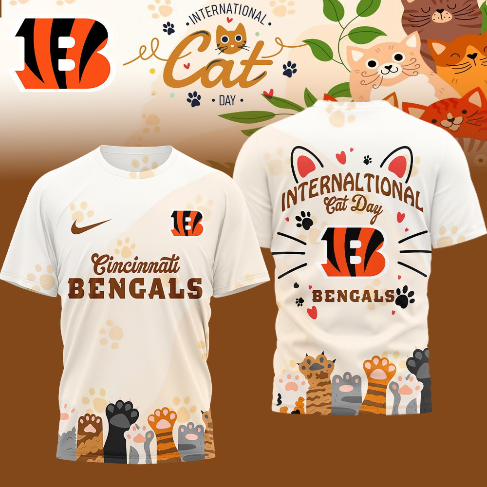 Cincinnati Bengals | Premium NFL International Cat Day 3D Shirt HI