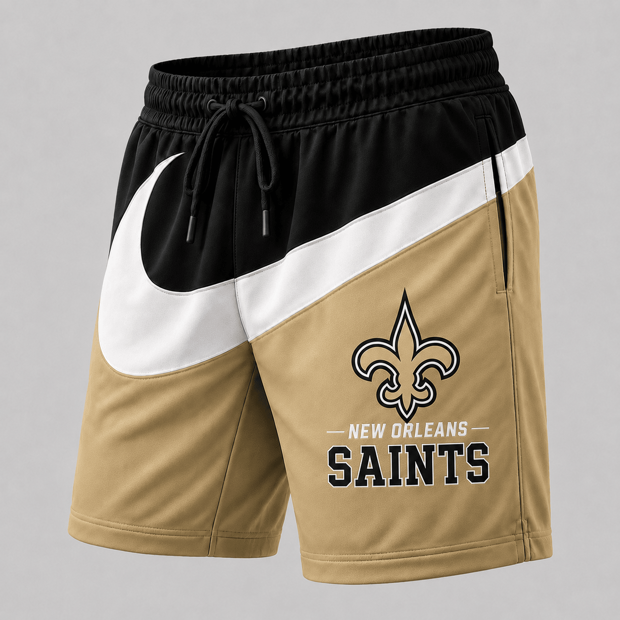 New Orleans Saints | Premium NFL Swoosh Sports Shorts for Loyal Fans TD