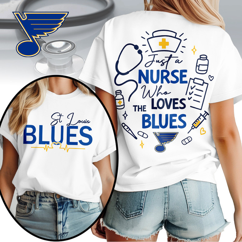 St Louis Blues | Premium NHL Fan Nurse 3D Shirt HY