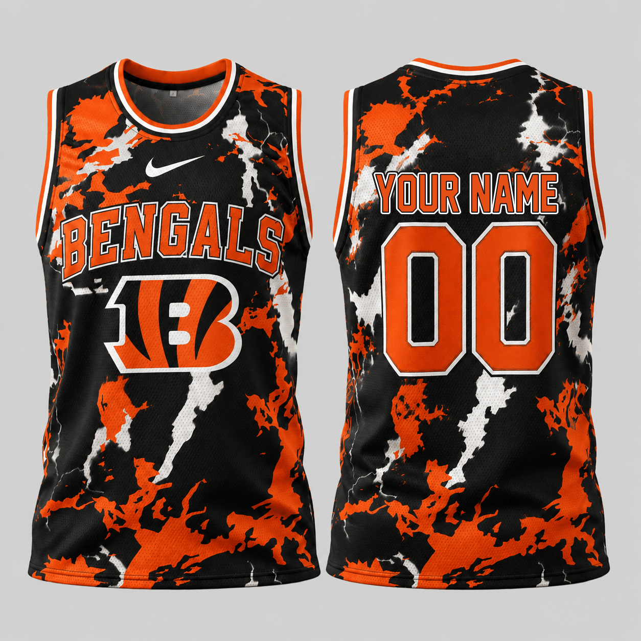 Cincinnati Bengals | Premium NFL Paint Splash Performance Tank Top TD