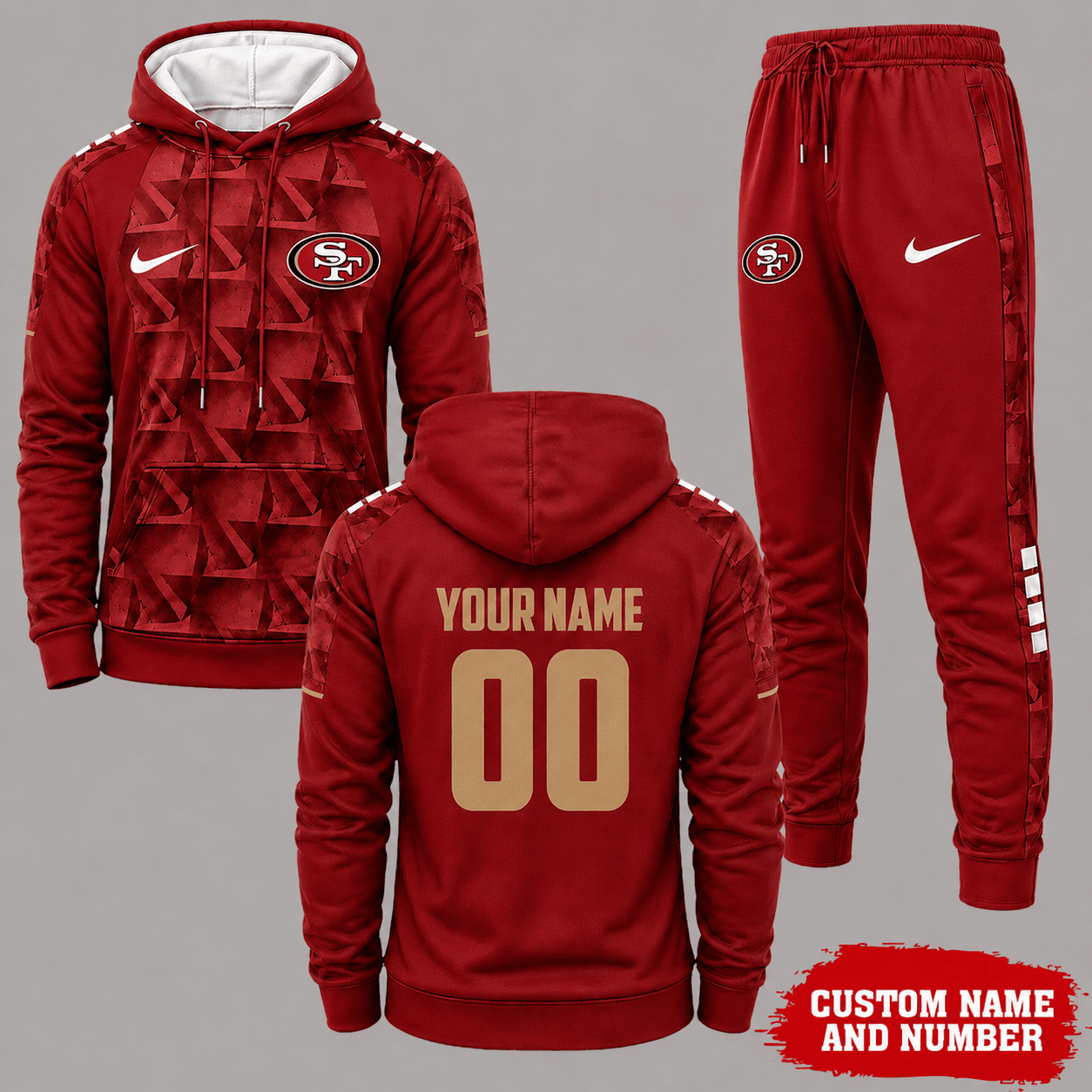San Francisco 49ers | Premium NFL Game Day Hoodie Jogger Set NY