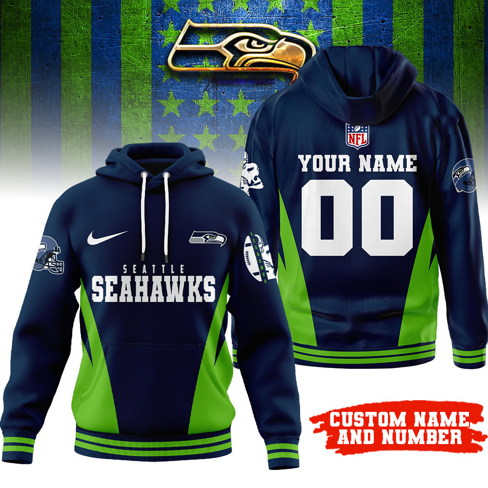 Seattle Seahawks | Premium NFL Personalized Fan Hoodie TD