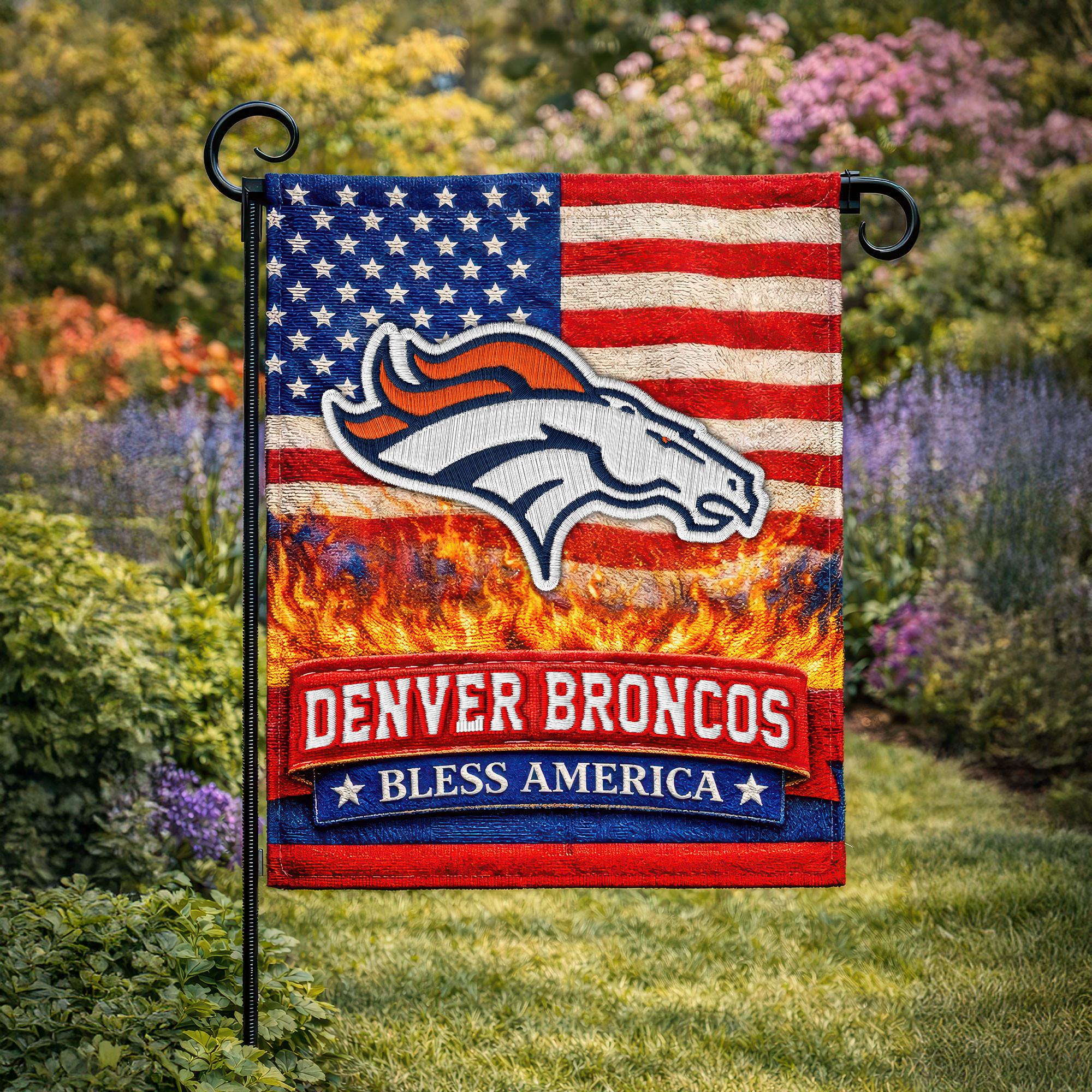 Denver Broncos | Premium NFL 250 Years Of America Freedom Flag NY