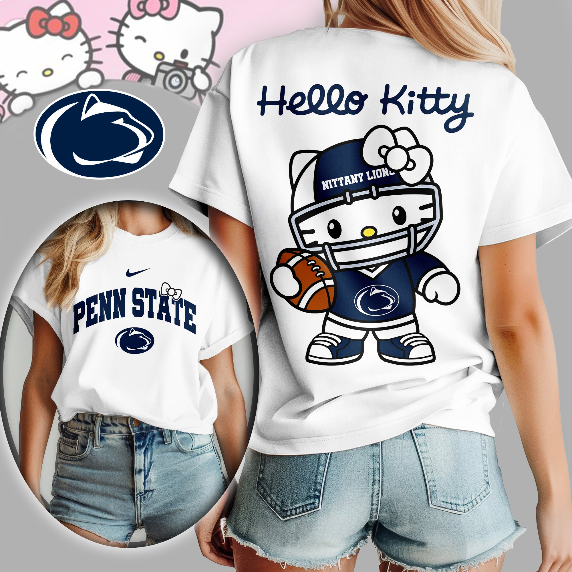 Penn State Nittany Lions | Premium NCAA Hello Kitty Women's Shirt TD