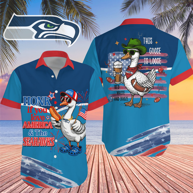 Seattle Seahawks | Premium NFL Goose Hawaiian Shirt HY
