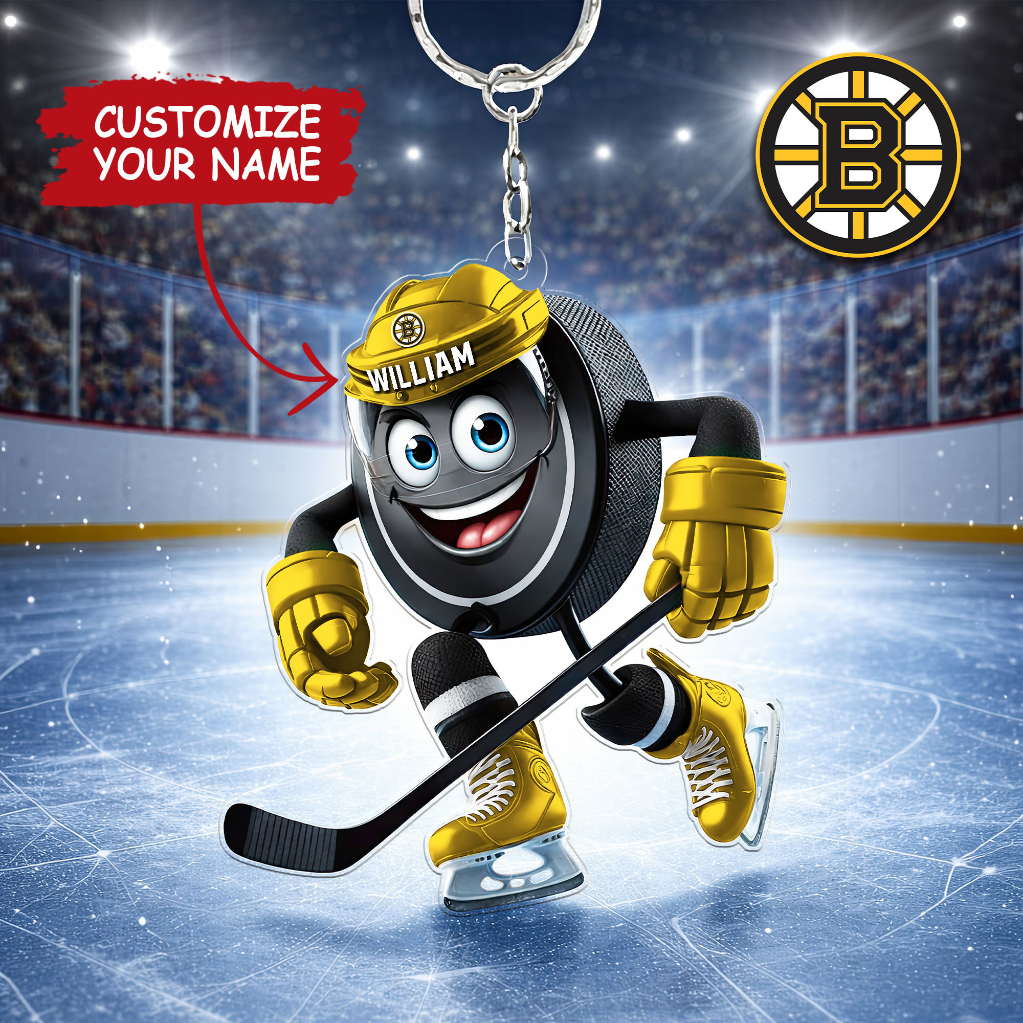 Boston Bruins | Premium NHL Game Day Keychain NY