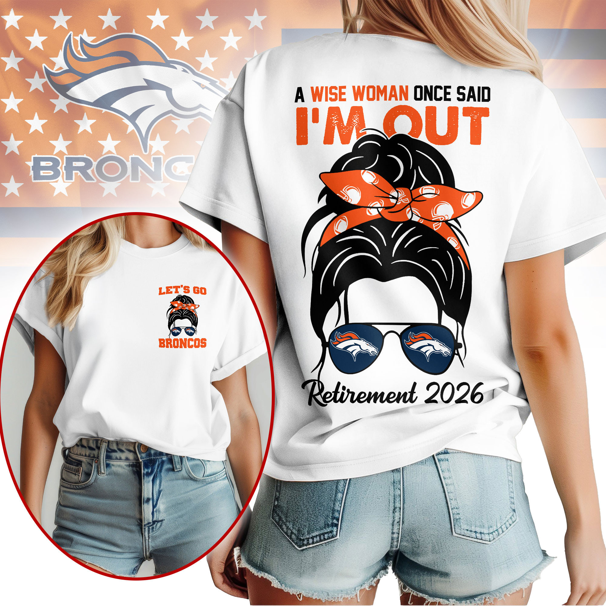Denver Broncos | Premium NFL Retirement 2026 Spirit 3D T-Shirt NTH1