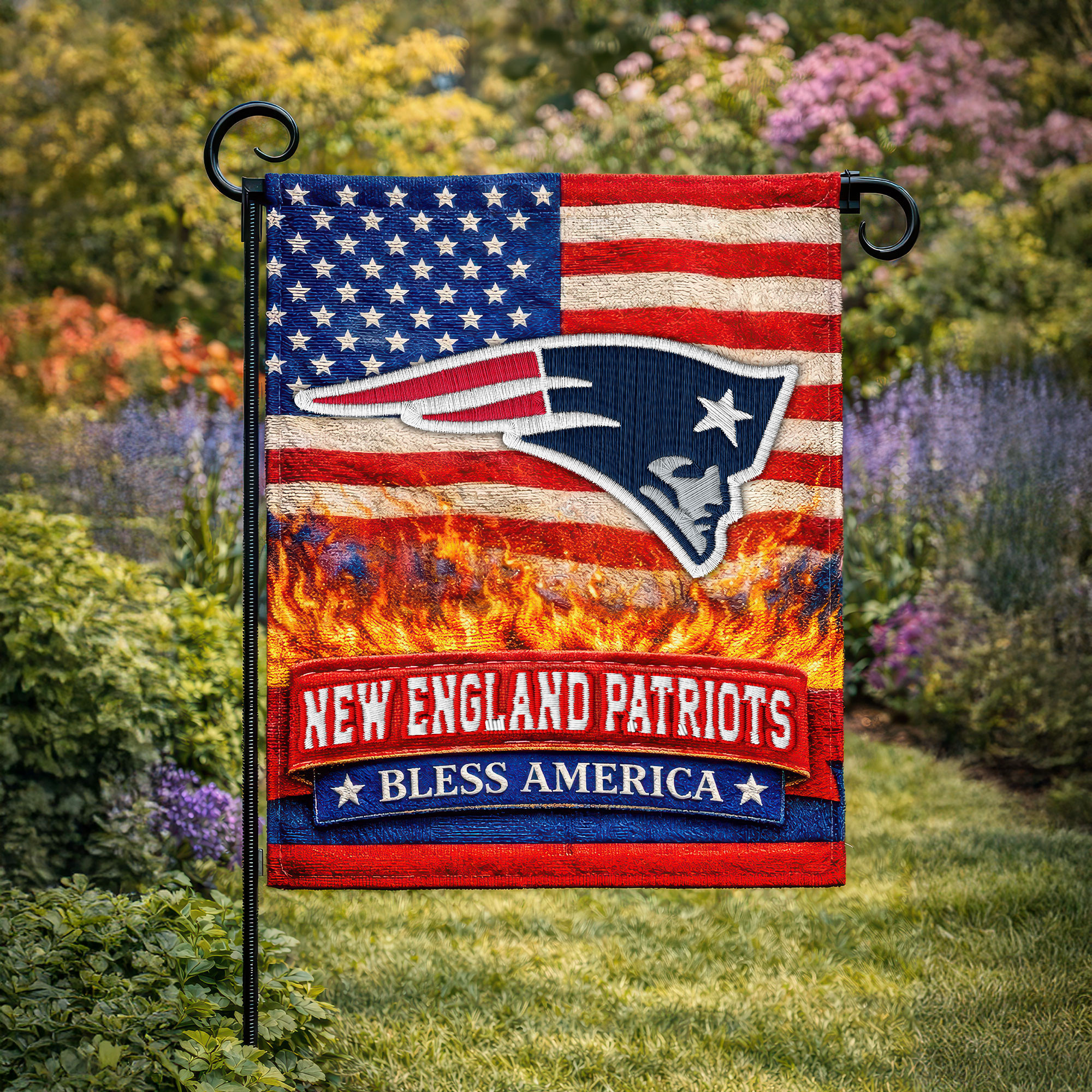 New England Patriots | Premium NFL 250 Years Of America Freedom Flag NY