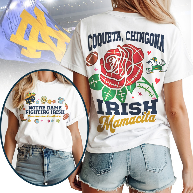 Notre Dame Fighting Irish | Premium NCAA Dia De La Madre 3D T-Shirt HY