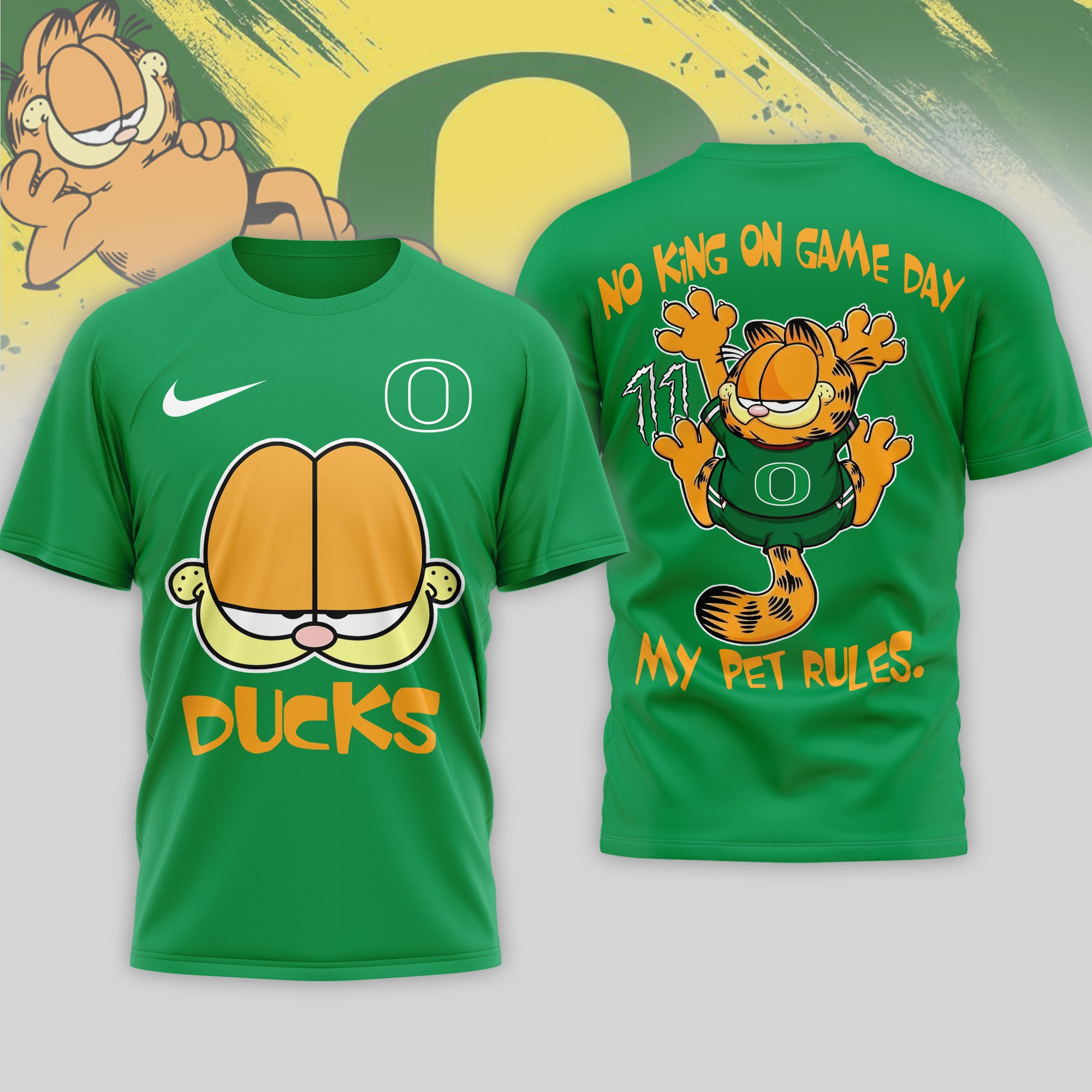 Oregon Ducks | Premium NCAA No King On Game Day 3D Shirt NTH1