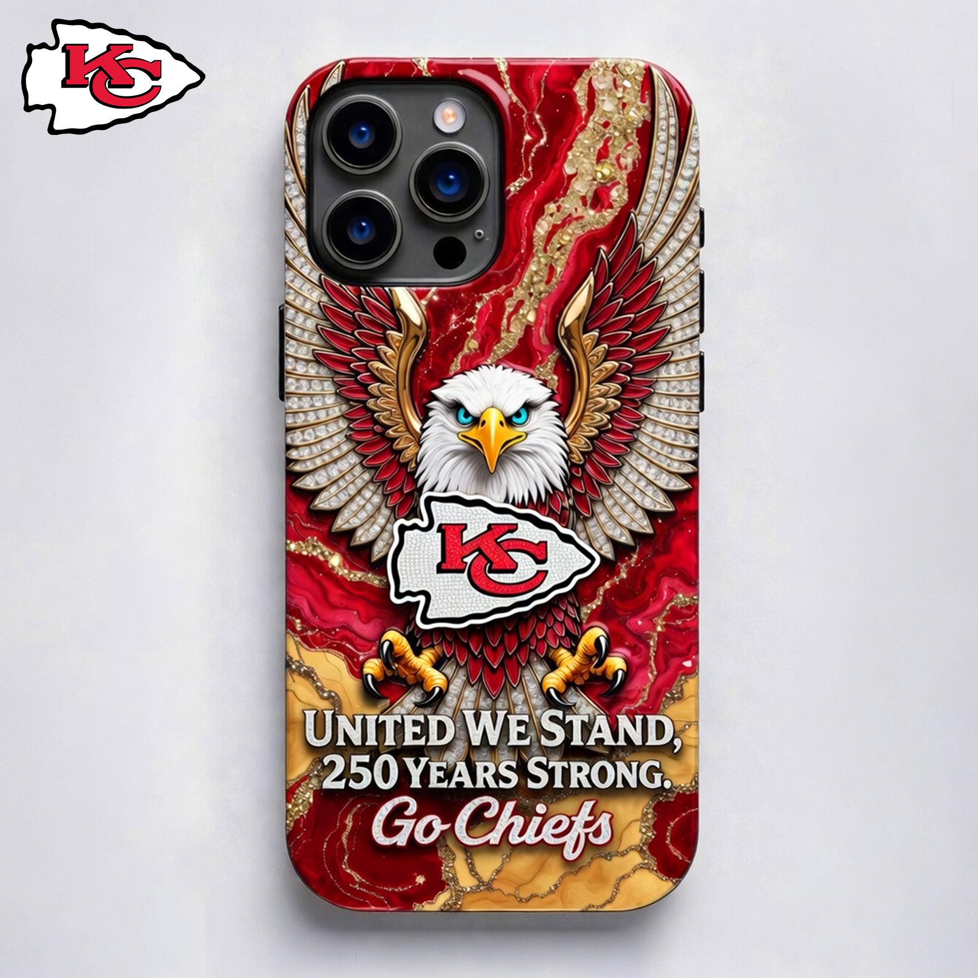 Kansas City Chiefs | Premium NFL 250 Years Of America Freedom Luxury Phone Case NY