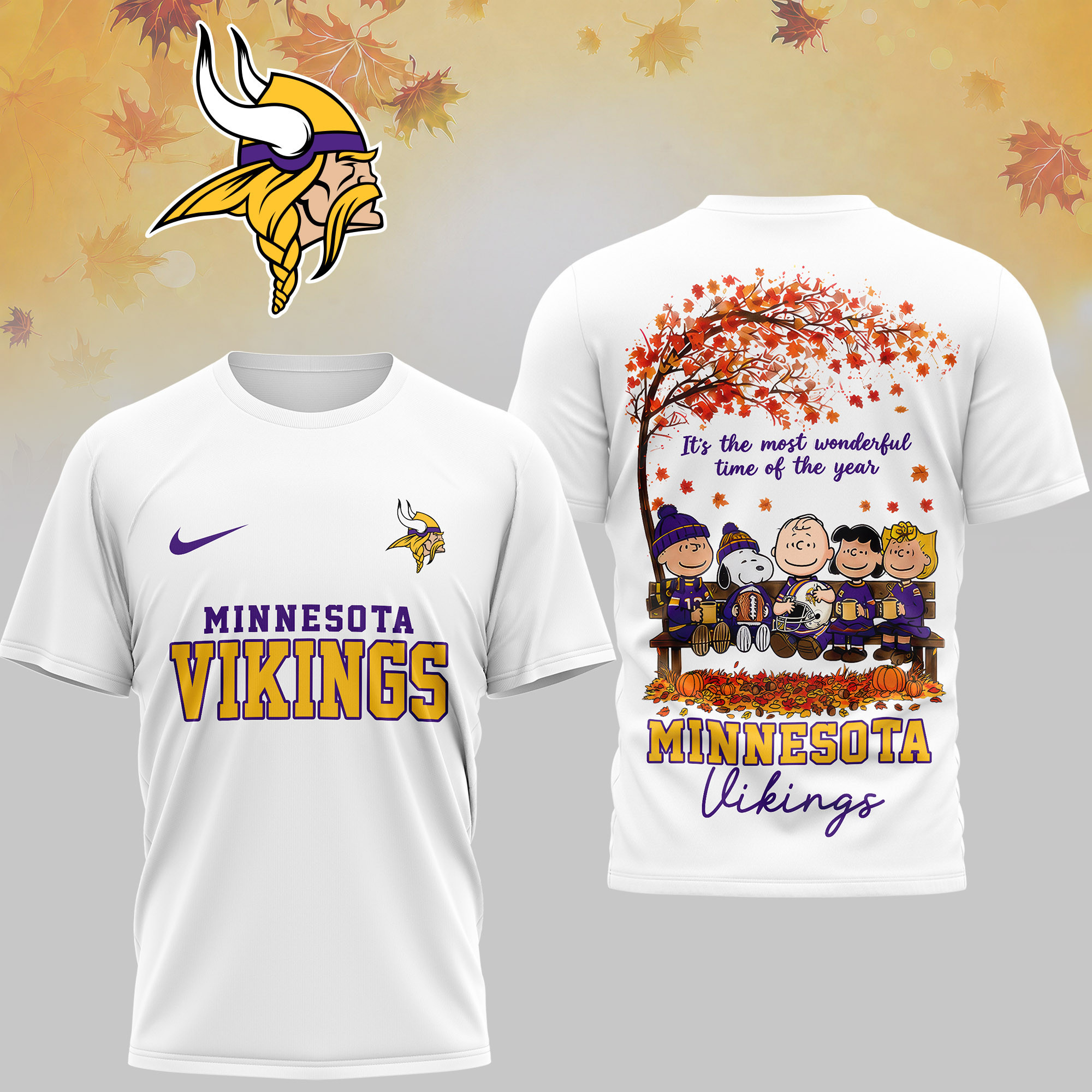 Minnesota Vikings | Premium NFL It's the Most Wonderful Time of the Year 3D Shirt NY