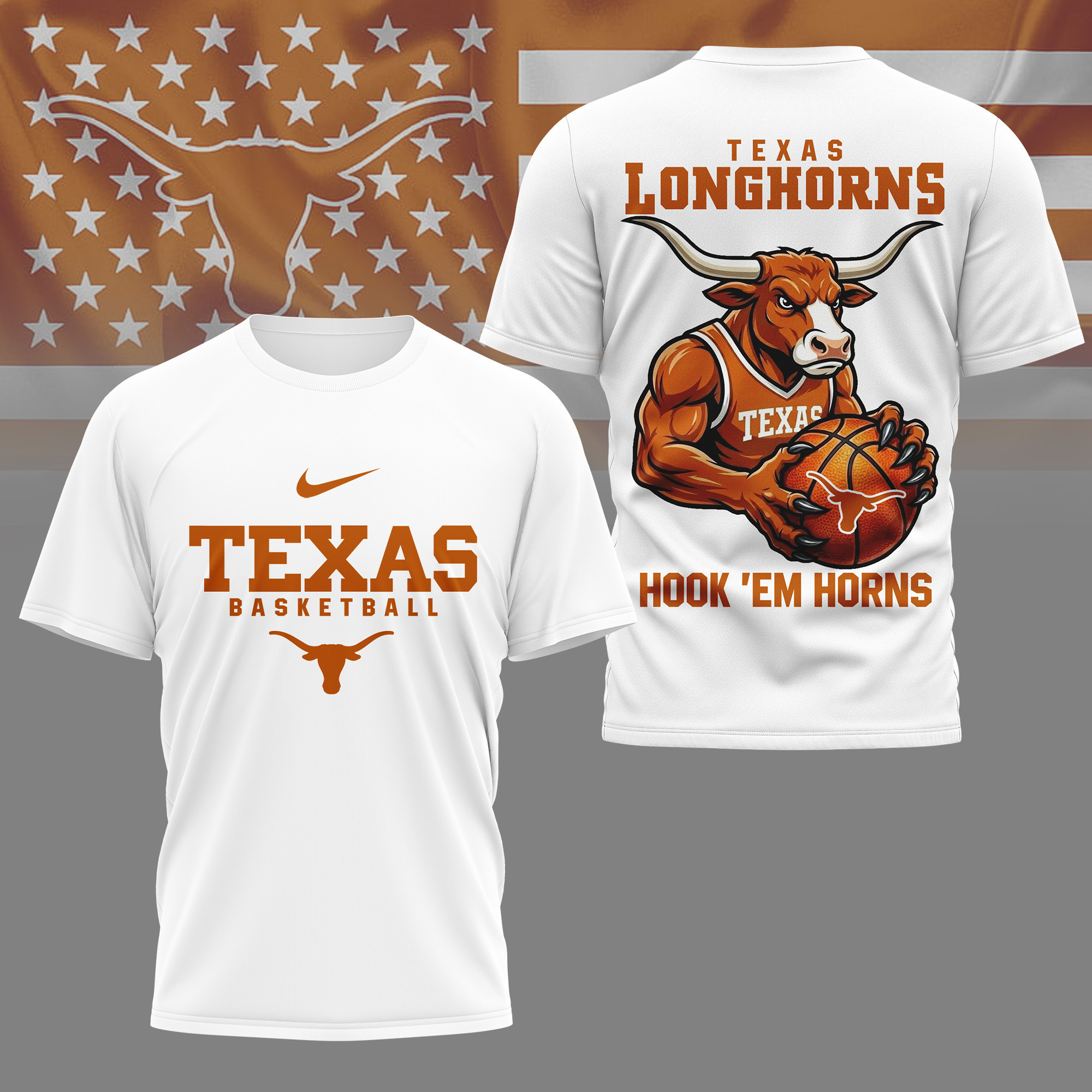 Texas Longhorns | Premium NCAA GameDay Basketball 3D Shirt NY