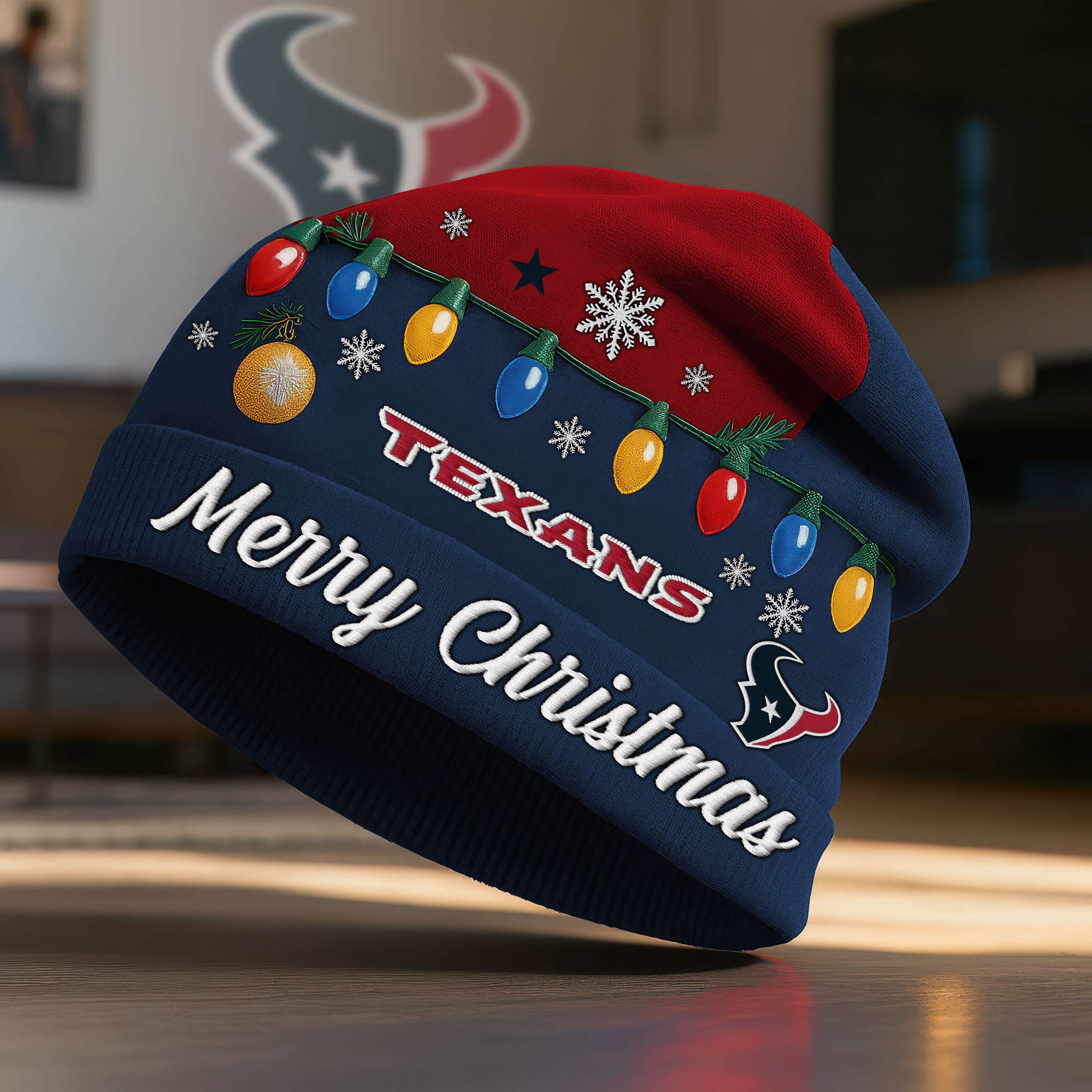 Houston Texans | Premium NFL Christmas Beanie Hat NY