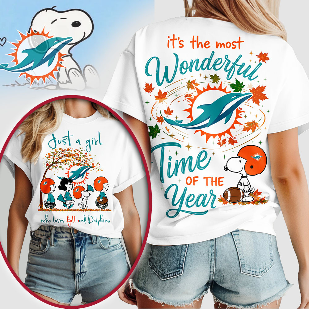 Miami Dolphins | Premium NFL Fall Wonderful Time of the Year 3D Shirt NTH1