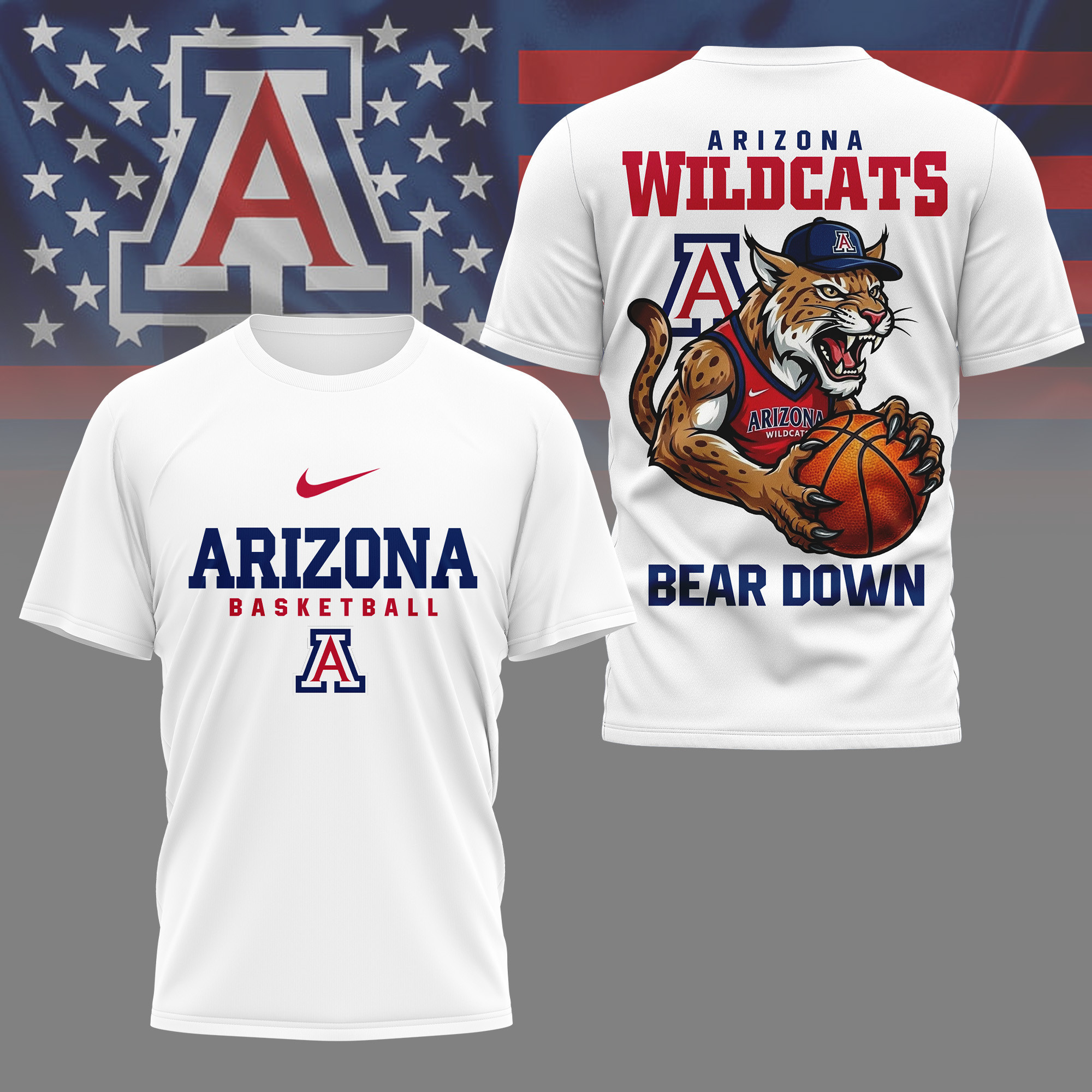 Arizona Wildcats | Premium NCAA GameDay Basketball 3D Shirt PBWZMX7