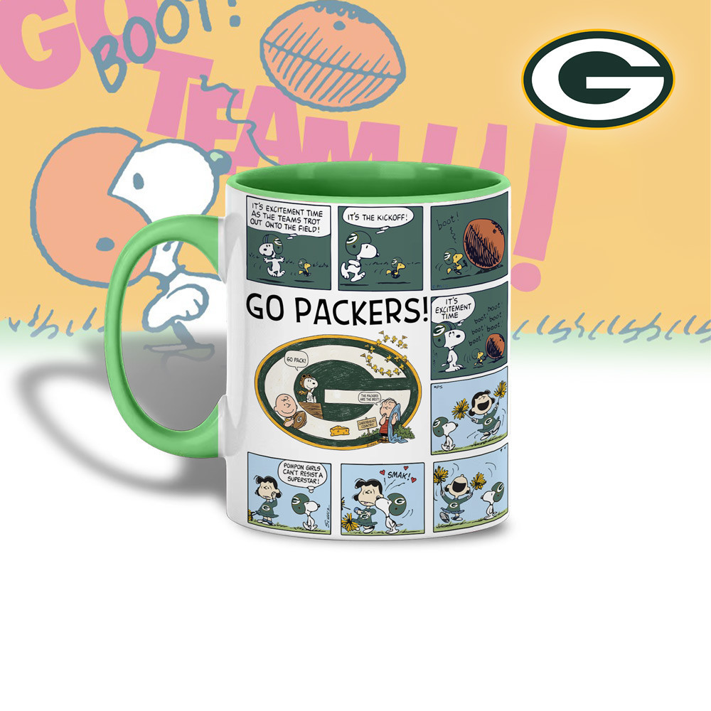 Green Bay Packers | Premium NFL Peanuts Comic Mug HY