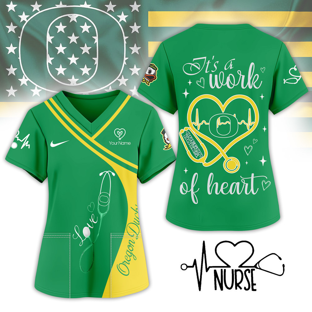 Oregon Ducks | Premium NCAA Nurse Pride 3D Shirt NY